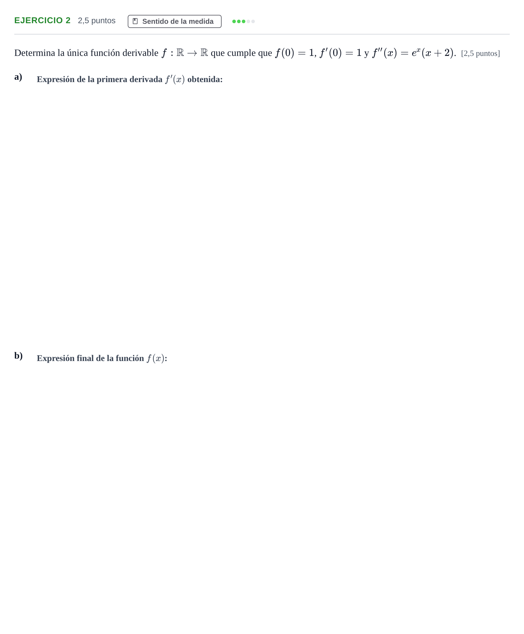 Enunciado: EJERCICIO 2 · Matemáticas II PAU Andalucía Examen 3 2020
