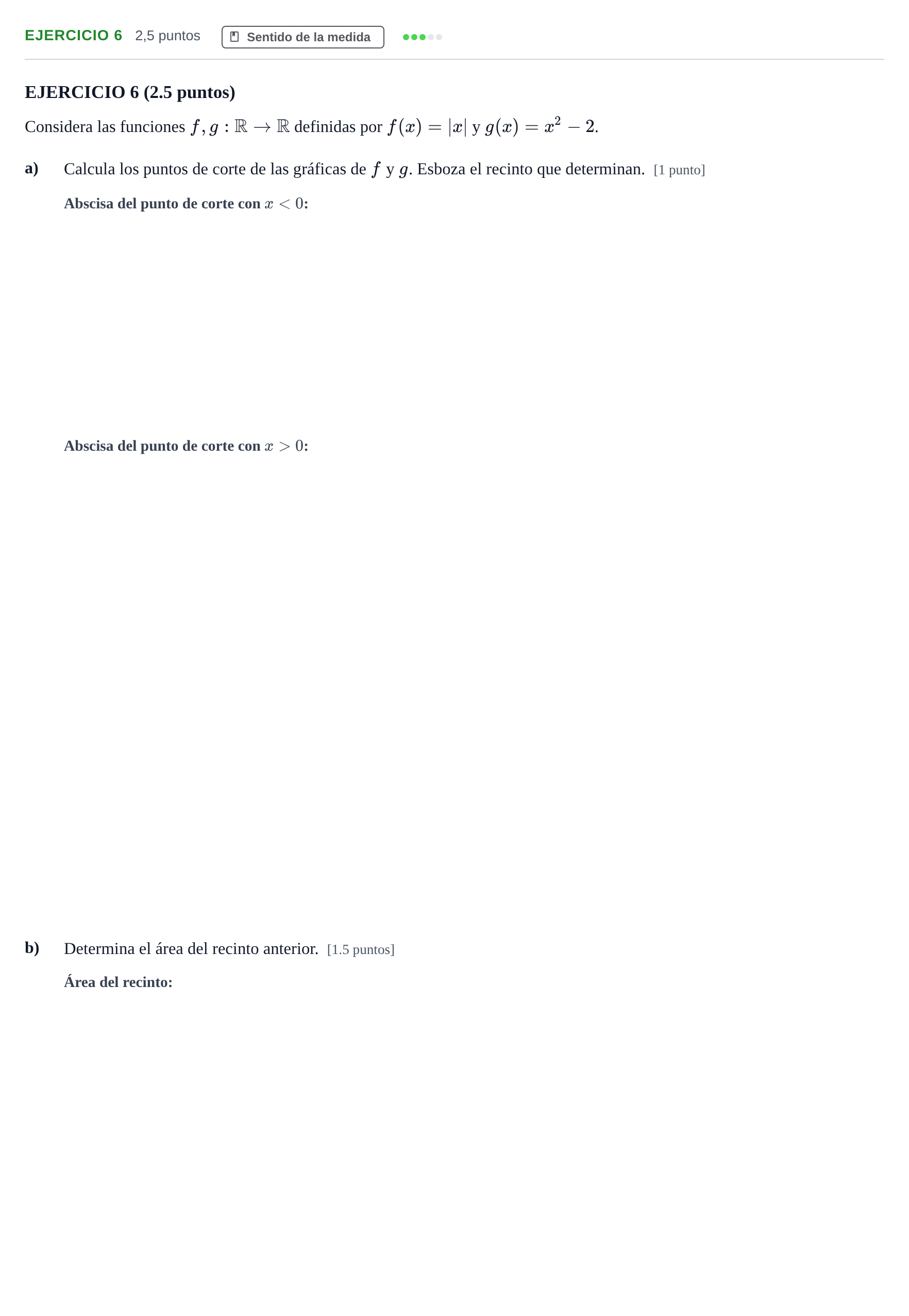 Enunciado: EJERCICIO 6 · Matemáticas II PAU Andalucía Examen 4 2020
