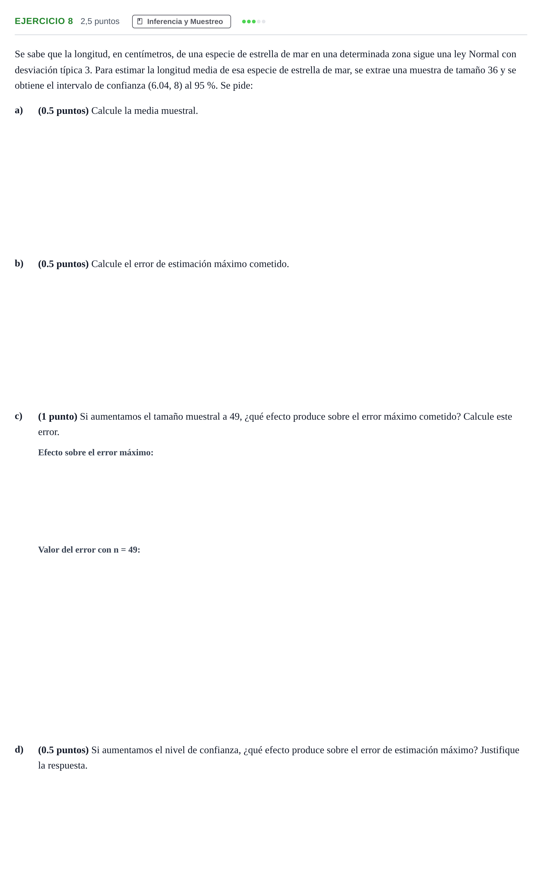 Enunciado: Ejercicio 8 · Matemáticas aplicadas a las Ciencias Sociales II PAU Andalucía Examen B 2020