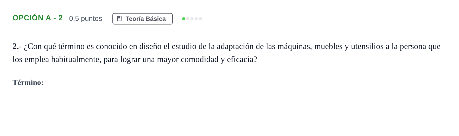 Enunciado: Opción A - 2 · Diseño PAU Andalucía Reserva A 2019