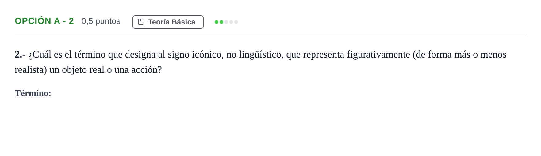 Enunciado: Opción A - 2 · Diseño PAU Andalucía Ordinaria Suplente 2019
