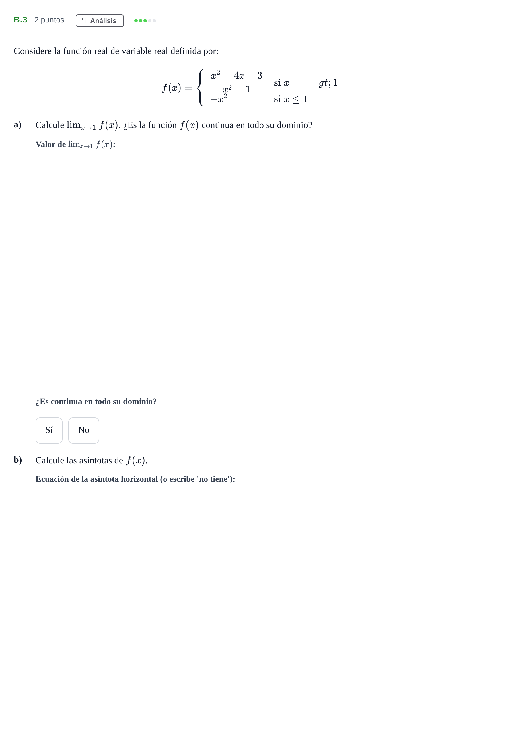 Enunciado: Ejercicio B.3 · Matemáticas aplicadas a las Ciencias Sociales II PAU Madrid Ordinaria Coincidencias 2020