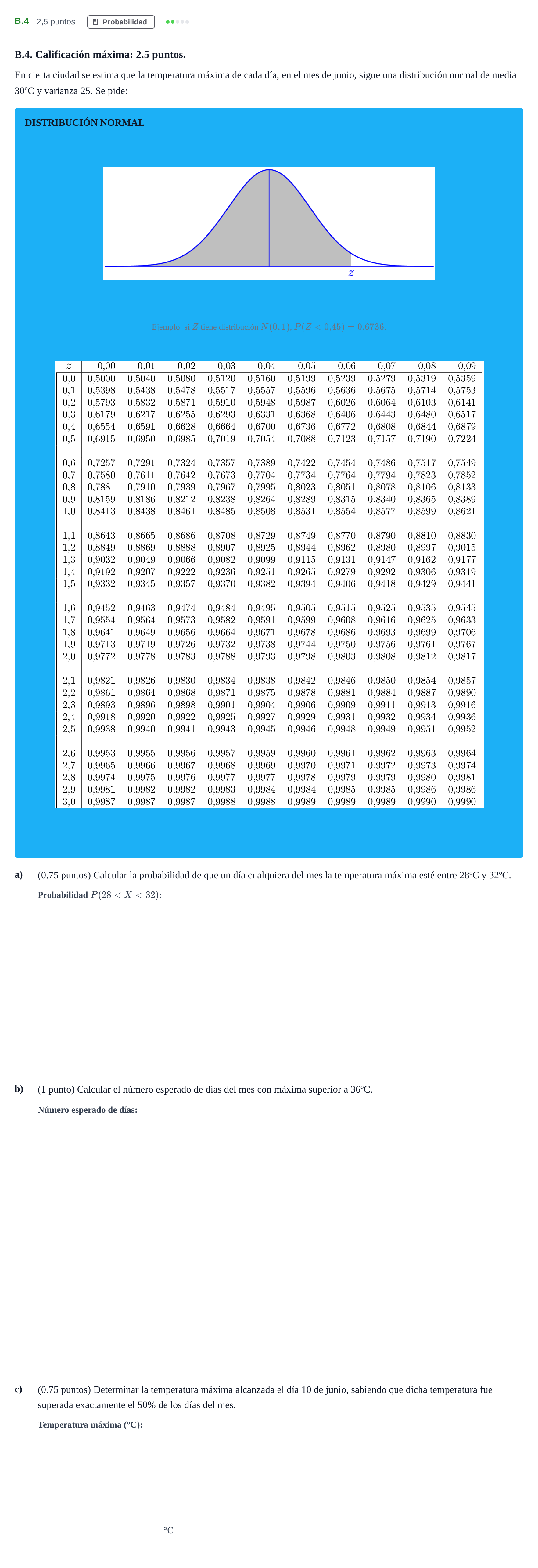 Enunciado: Ejercicio B.4 · Matemáticas II PAU Madrid Modelo 2020