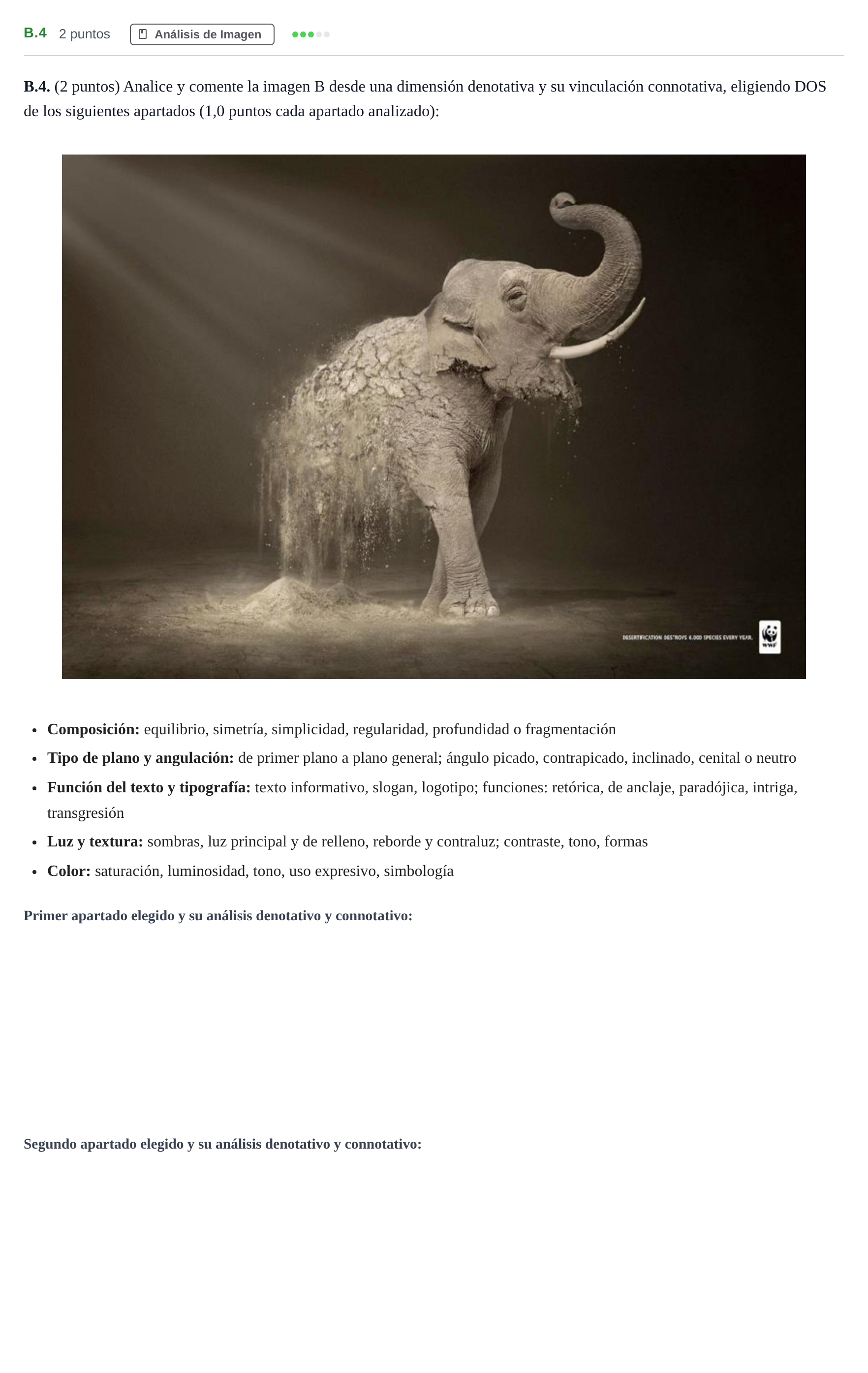 Enunciado: Ejercicio B.4 · Cultura Audiovisual II PAU Madrid Ordinaria Coincidencias 2019