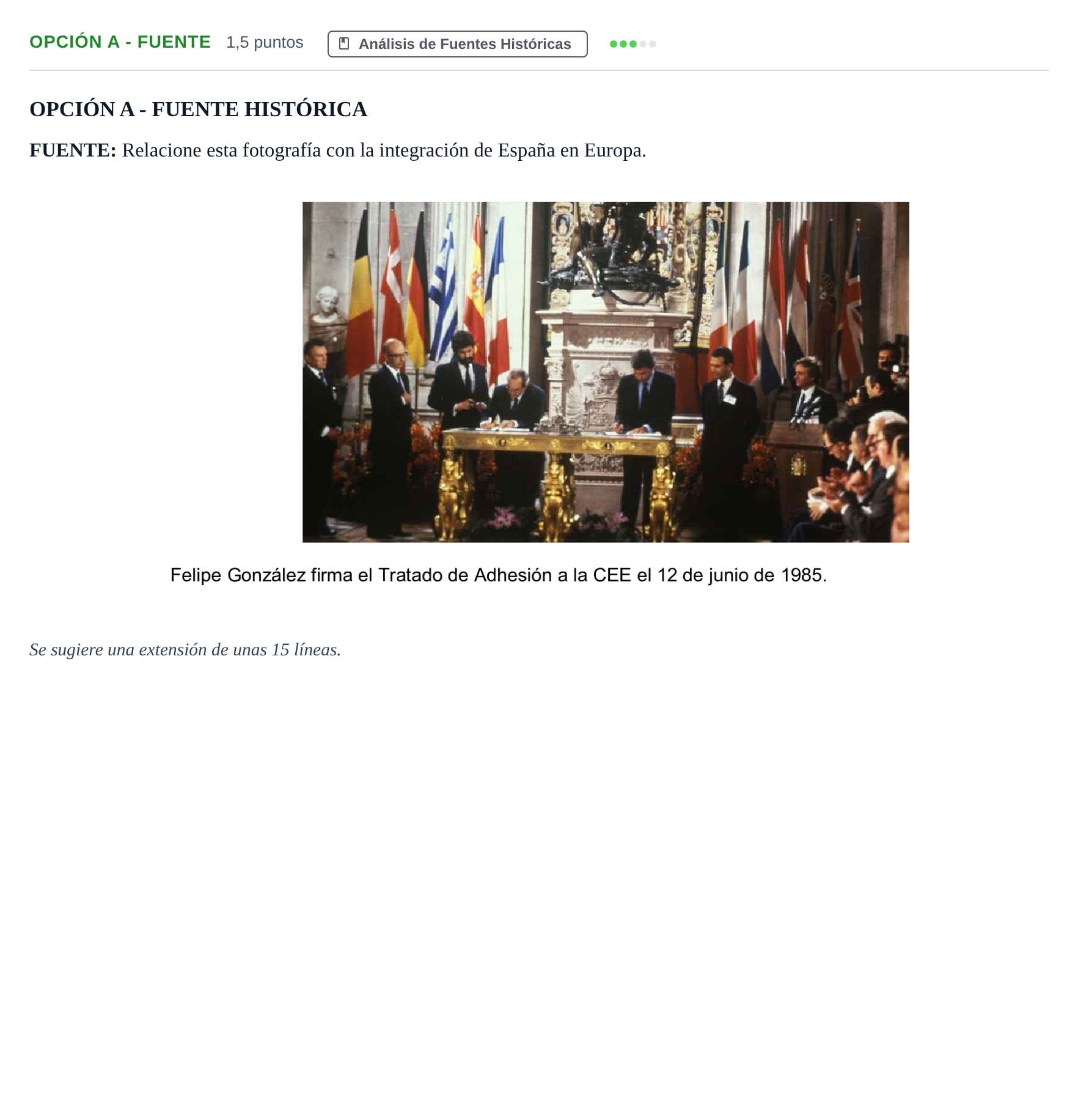 Enunciado: Opción A - Fuente · Historia de España PAU Madrid Ordinaria 2019