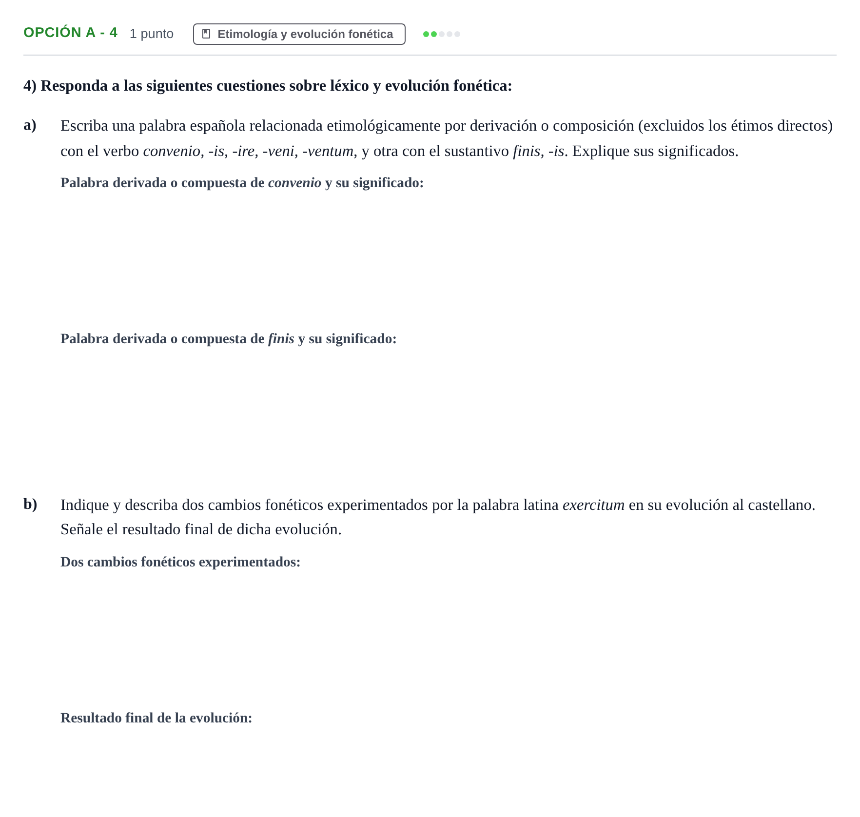Enunciado: Opción A - 4 · Latín II PAU Madrid Ordinaria 2019