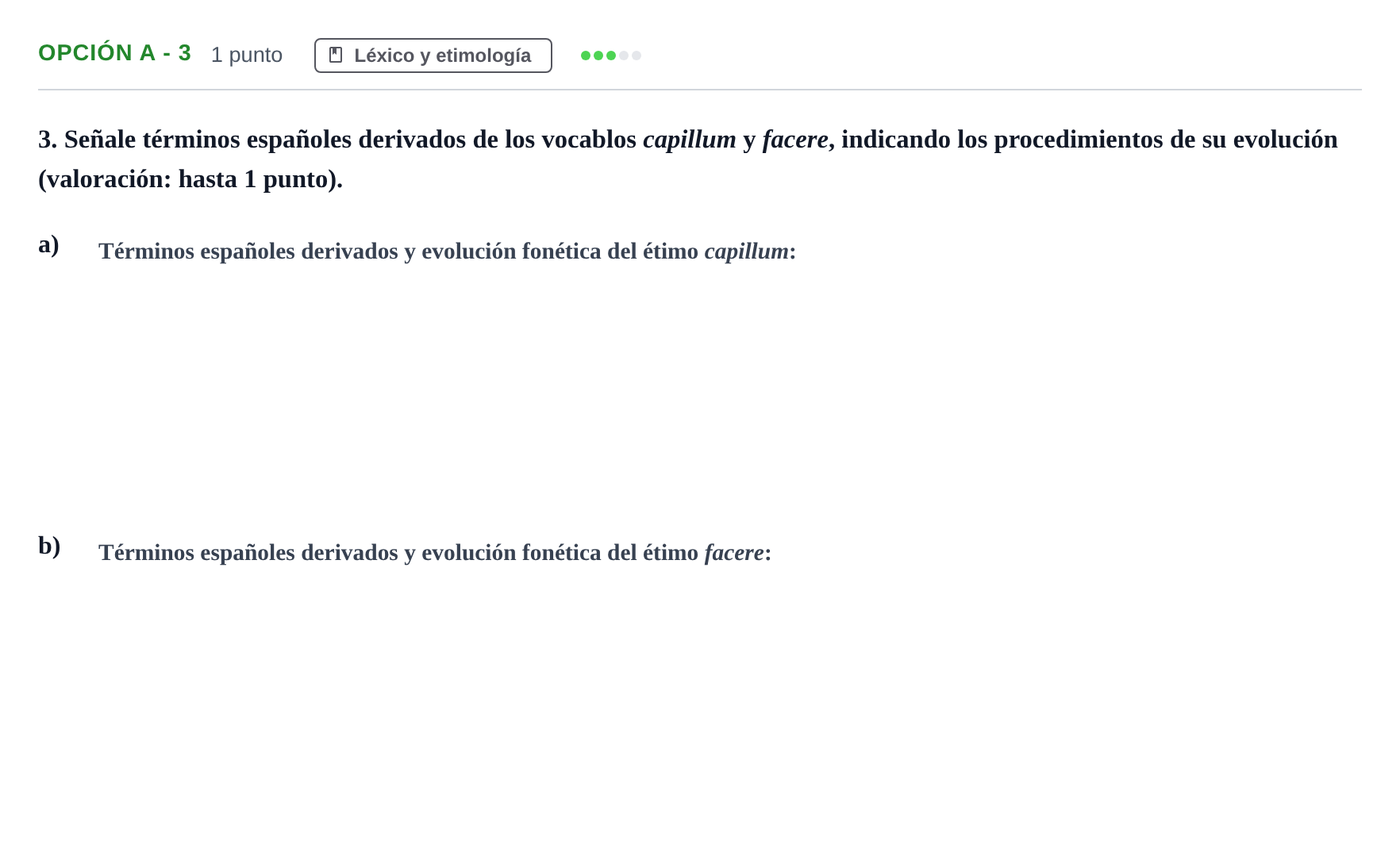 Enunciado: Opción A - 3 · Latín II PAU Andalucía Reserva B 2019