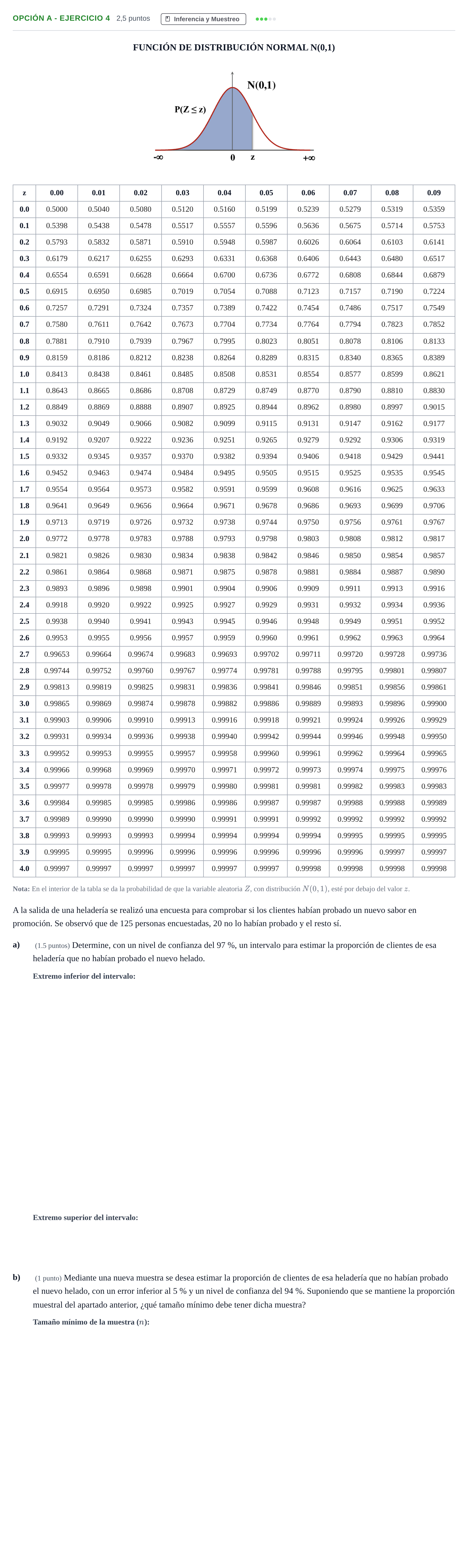 Enunciado: Opción A - Ejercicio 4 · Matemáticas aplicadas a las Ciencias Sociales II PAU Andalucía Extraordinaria Suplente 2019