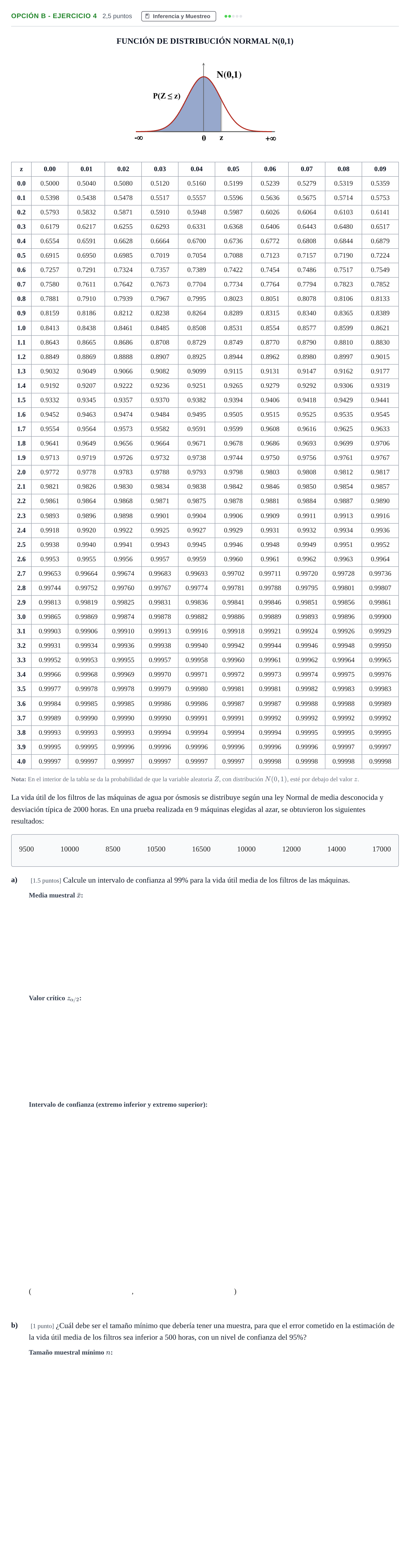 Enunciado: Opción B - Ejercicio 4 · Matemáticas aplicadas a las Ciencias Sociales II PAU Andalucía Extraordinaria Suplente 2019