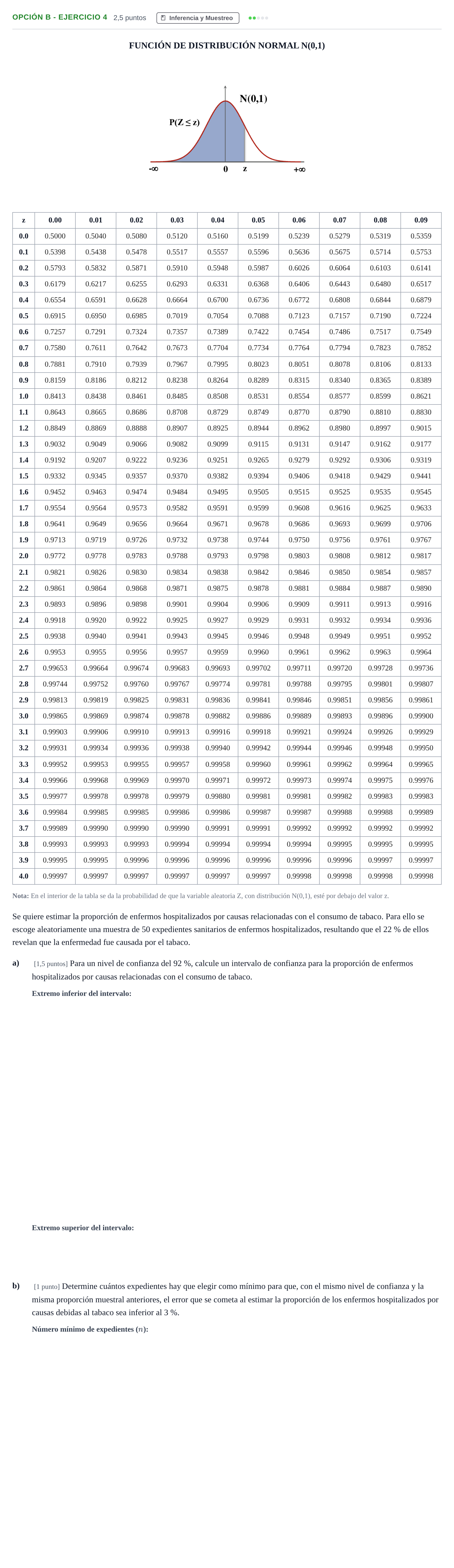 Enunciado: Opción B - Ejercicio 4 · Matemáticas aplicadas a las Ciencias Sociales II PAU Andalucía Extraordinaria Titular 2019