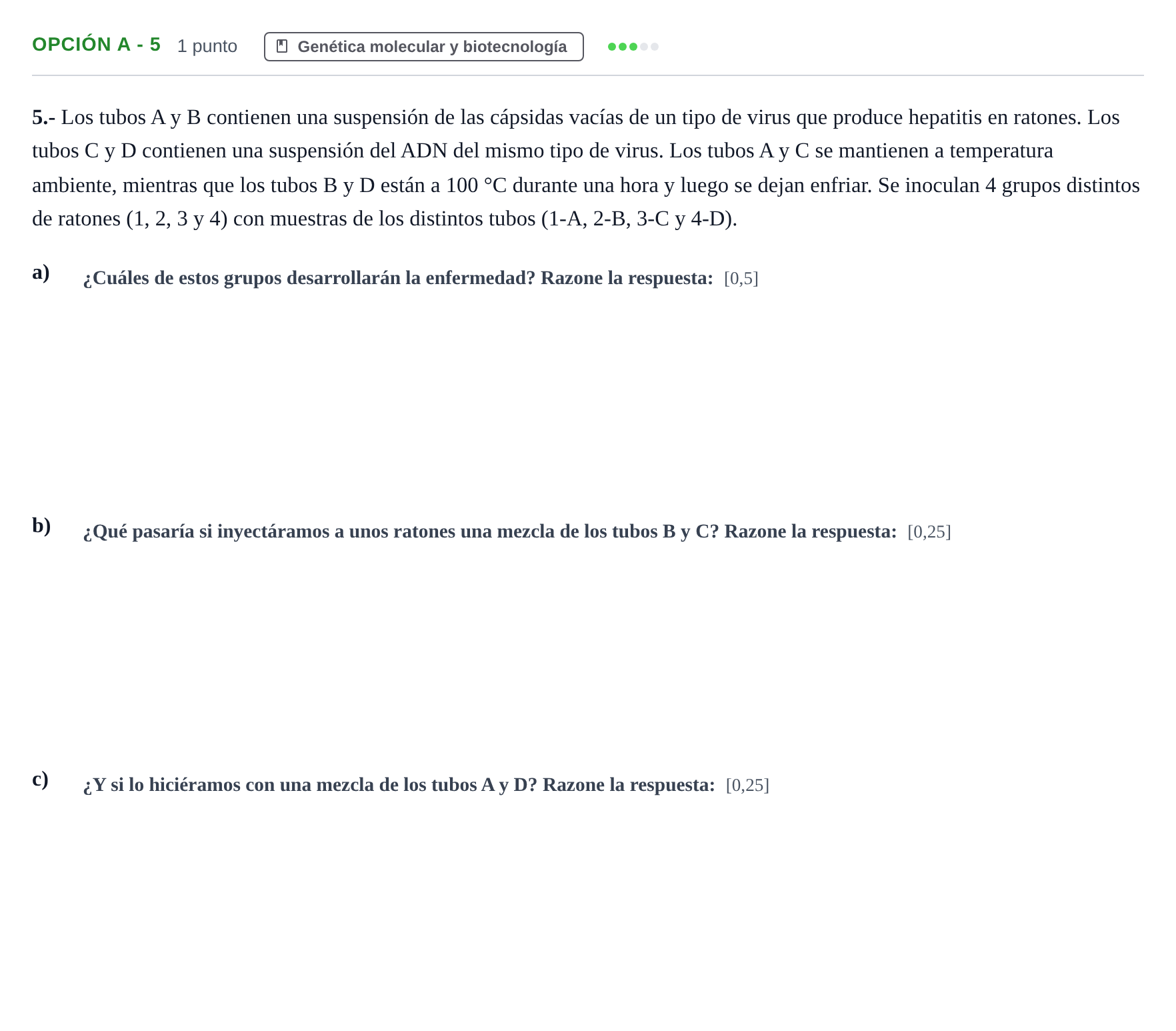 Enunciado: Opción A - 5 · Biología PAU Andalucía Ordinaria Reserva A 2013