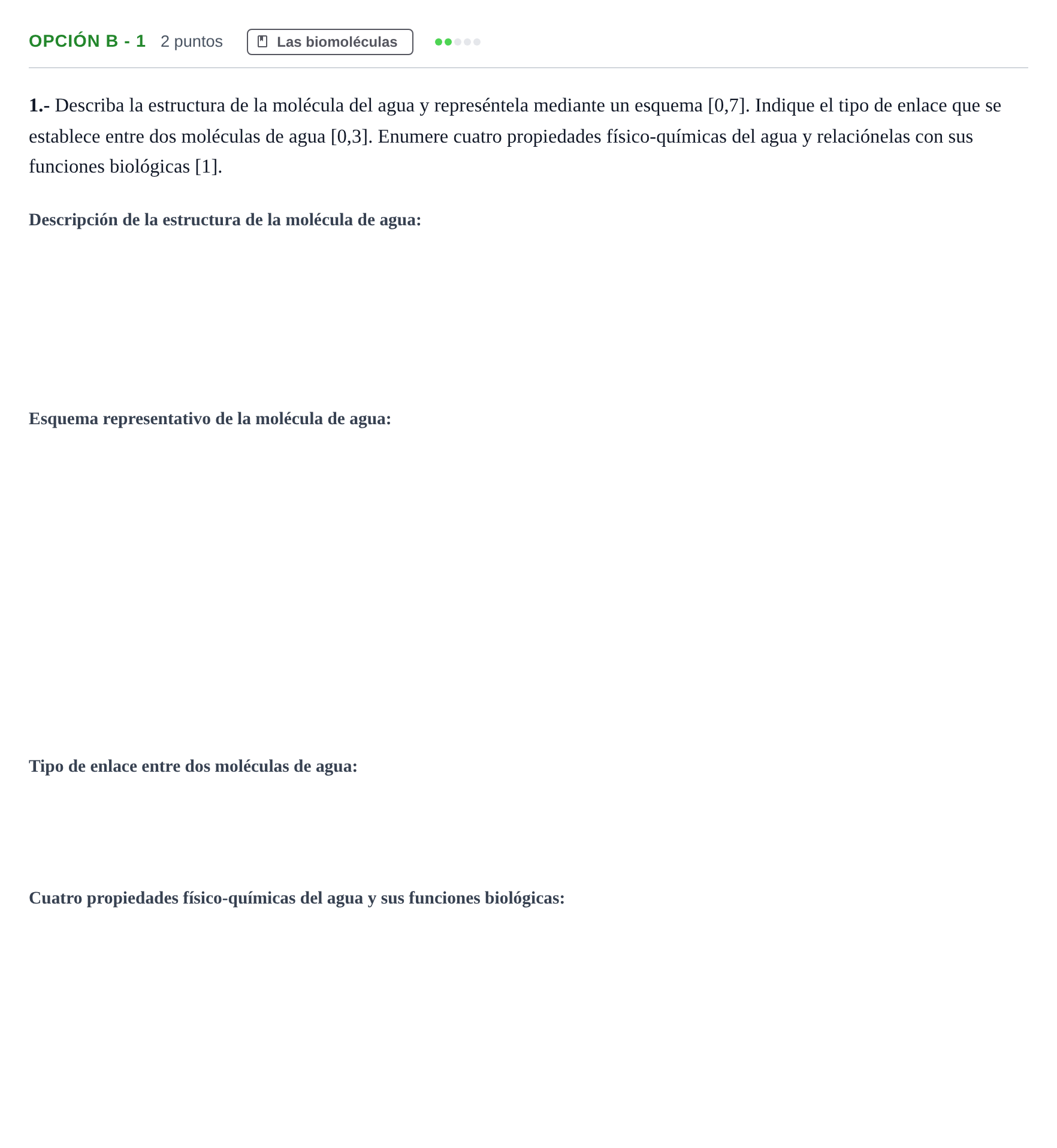 Enunciado: Opción B - 1 · Biología PAU Andalucía Ordinaria Reserva A 2013