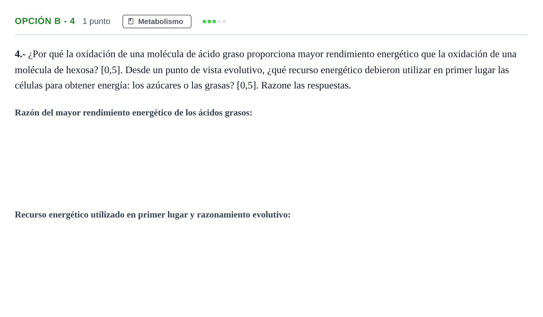 Enunciado: Opción B - 4 · Biología PAU Andalucía Ordinaria Reserva A 2013