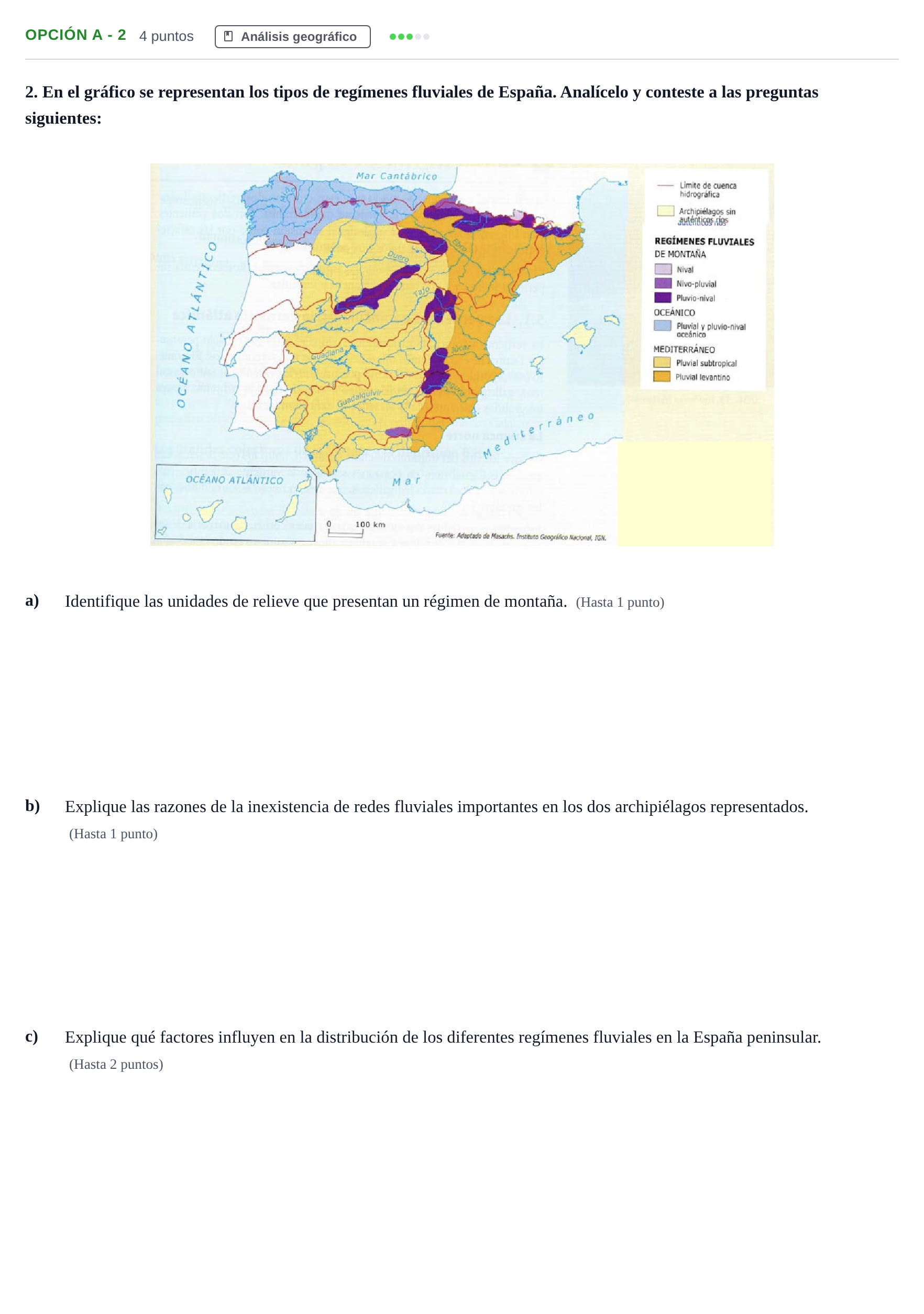 Enunciado: Opción A - 2 · Geografía PAU Andalucía Ordinaria Reserva A 2013