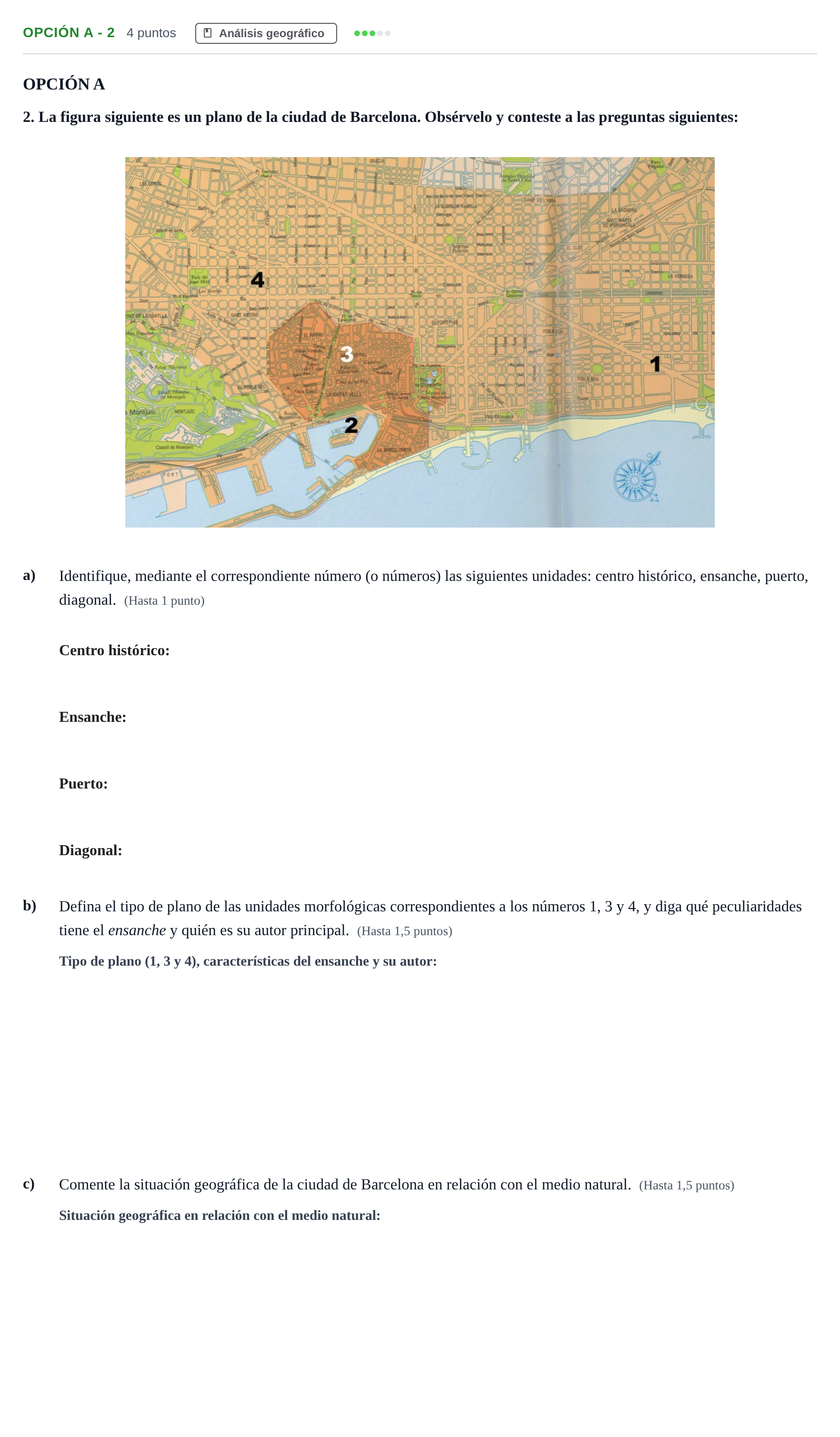 Enunciado: Opción A - 2 · Geografía PAU Andalucía Ordinaria Reserva B 2013