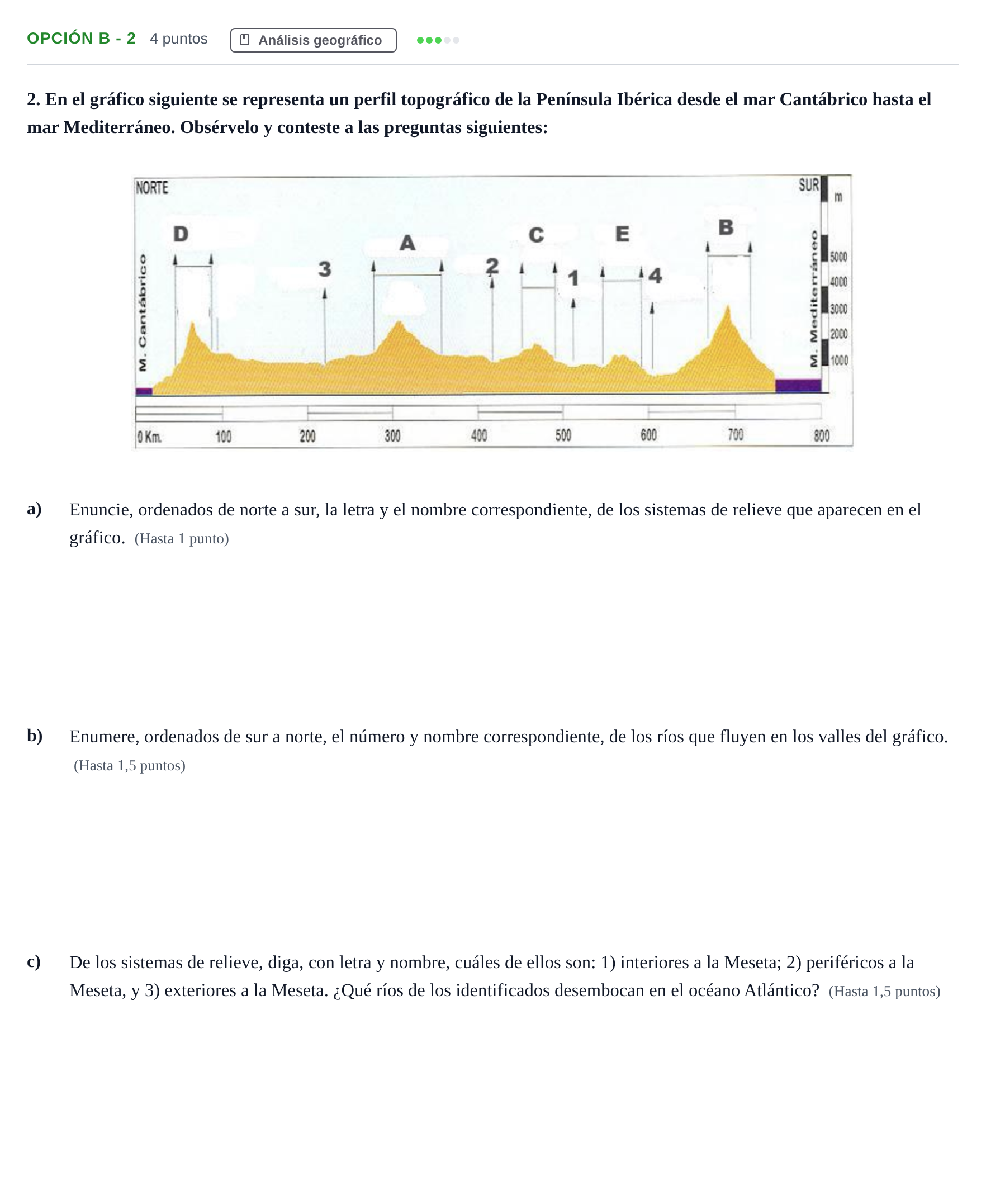 Enunciado: Opción B - 2 · Geografía PAU Andalucía Extraordinaria Reserva A 2013