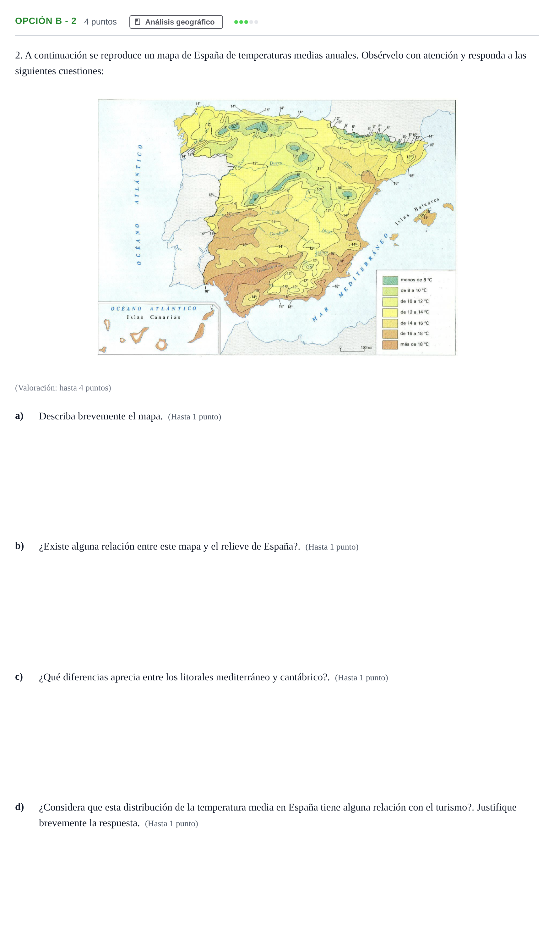Enunciado: Opción B - 2 · Geografía PAU Andalucía Extraordinaria Reserva B 2013