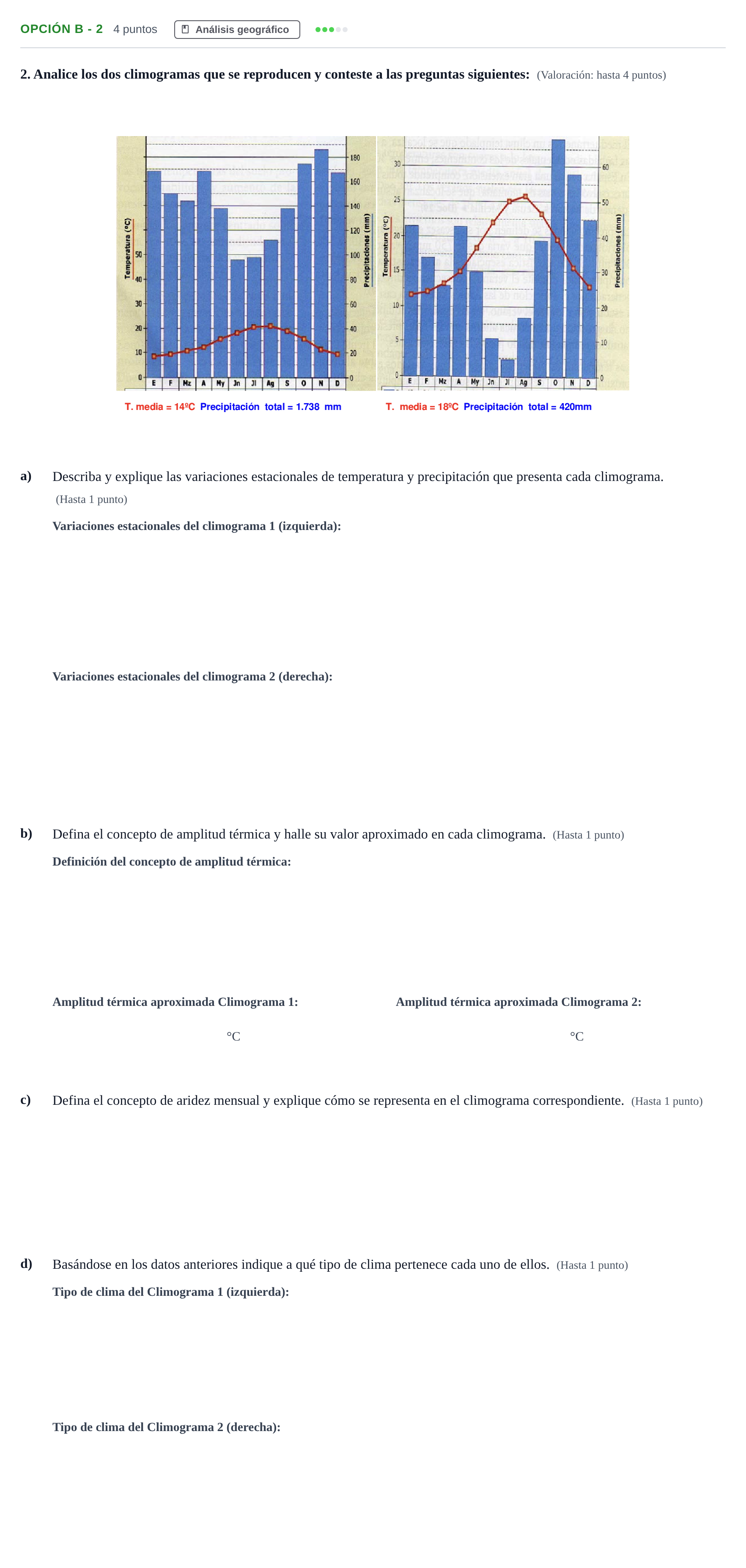 Enunciado: Opción B - 2 · Geografía PAU Andalucía Extraordinaria Titular 2013
