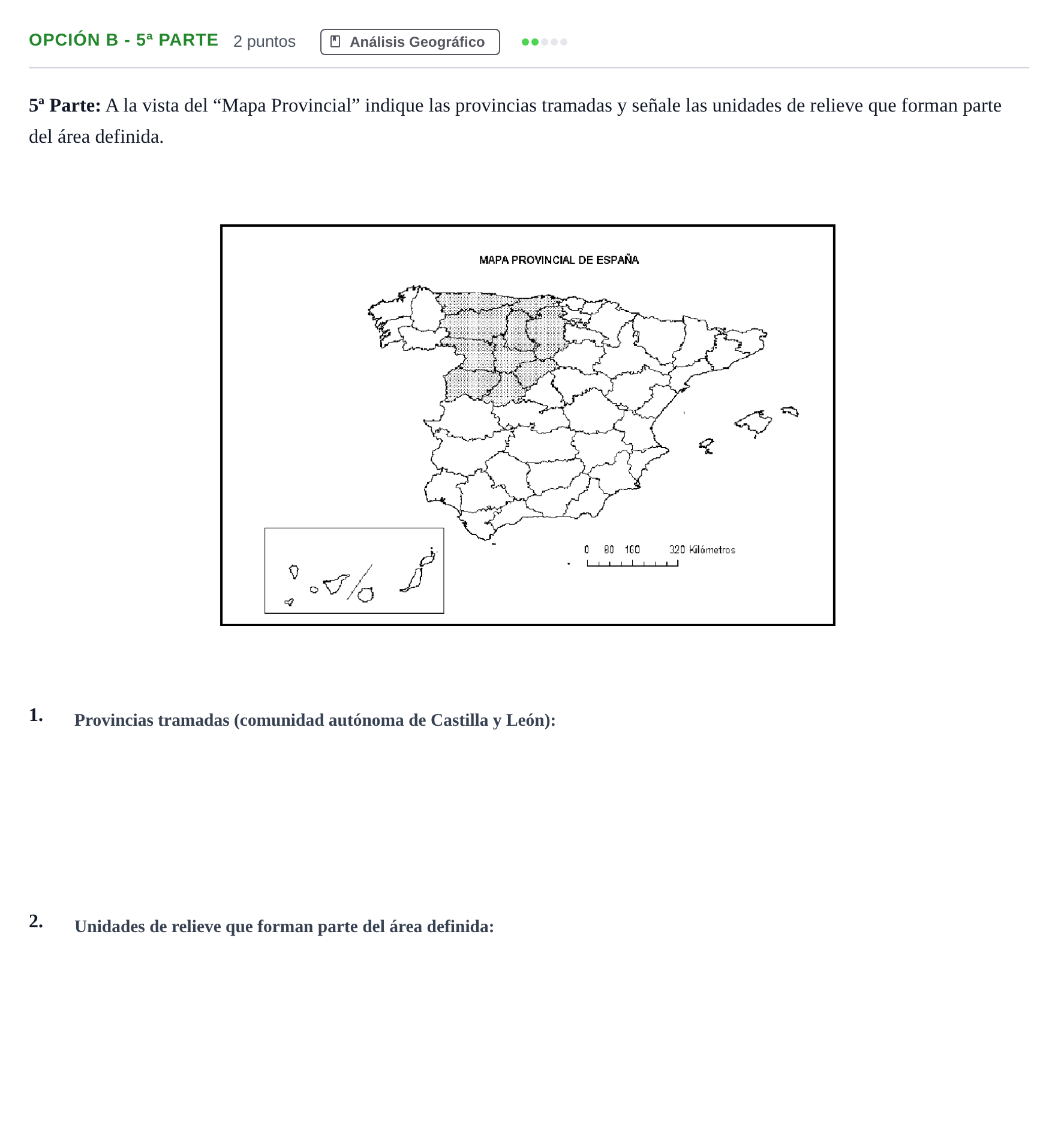 Enunciado: Opción B - 5ª Parte · Geografía PAU Madrid Extraordinaria 2018