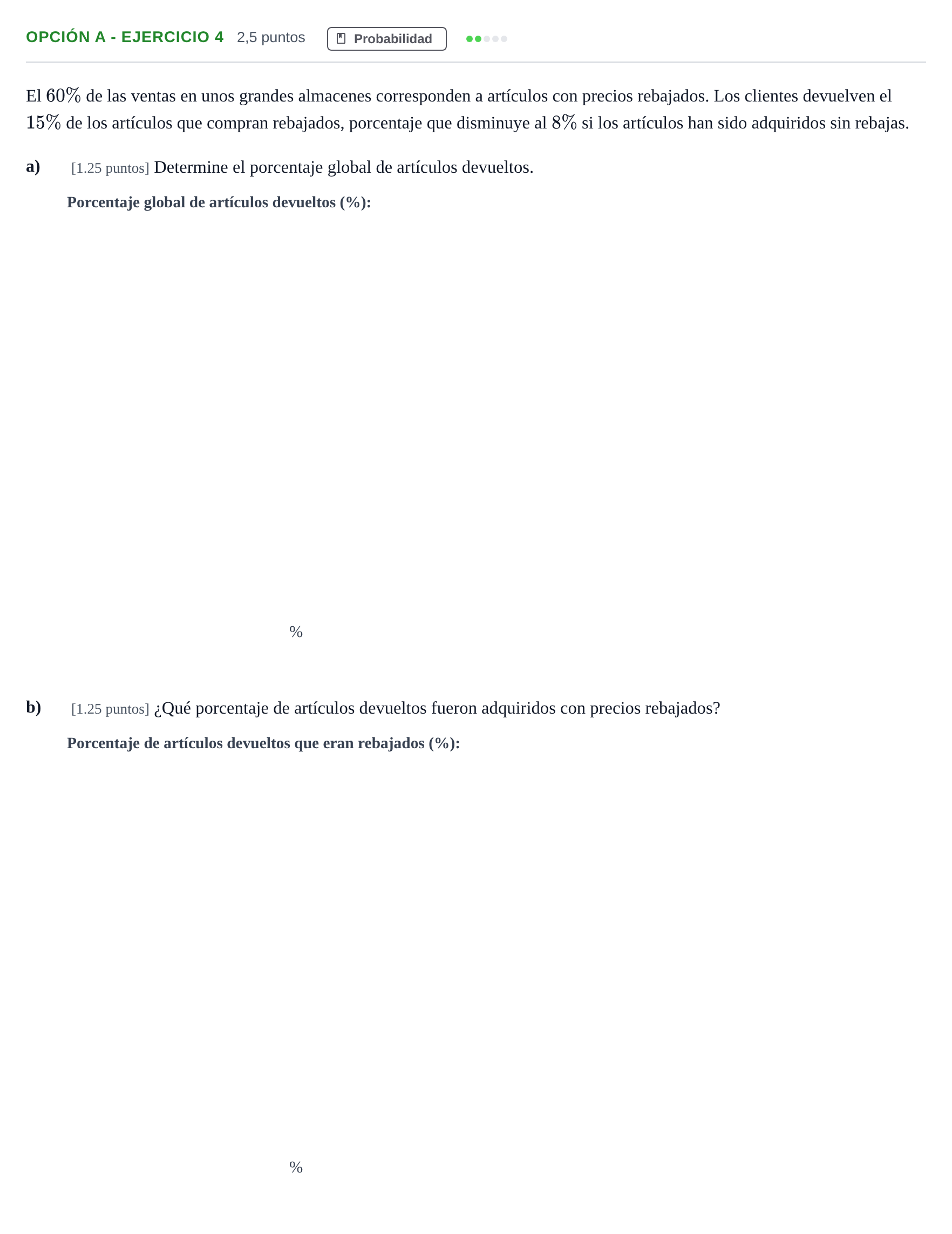 Enunciado: Opción A - Ejercicio 4 · Matemáticas II PAU Madrid Ordinaria 2018