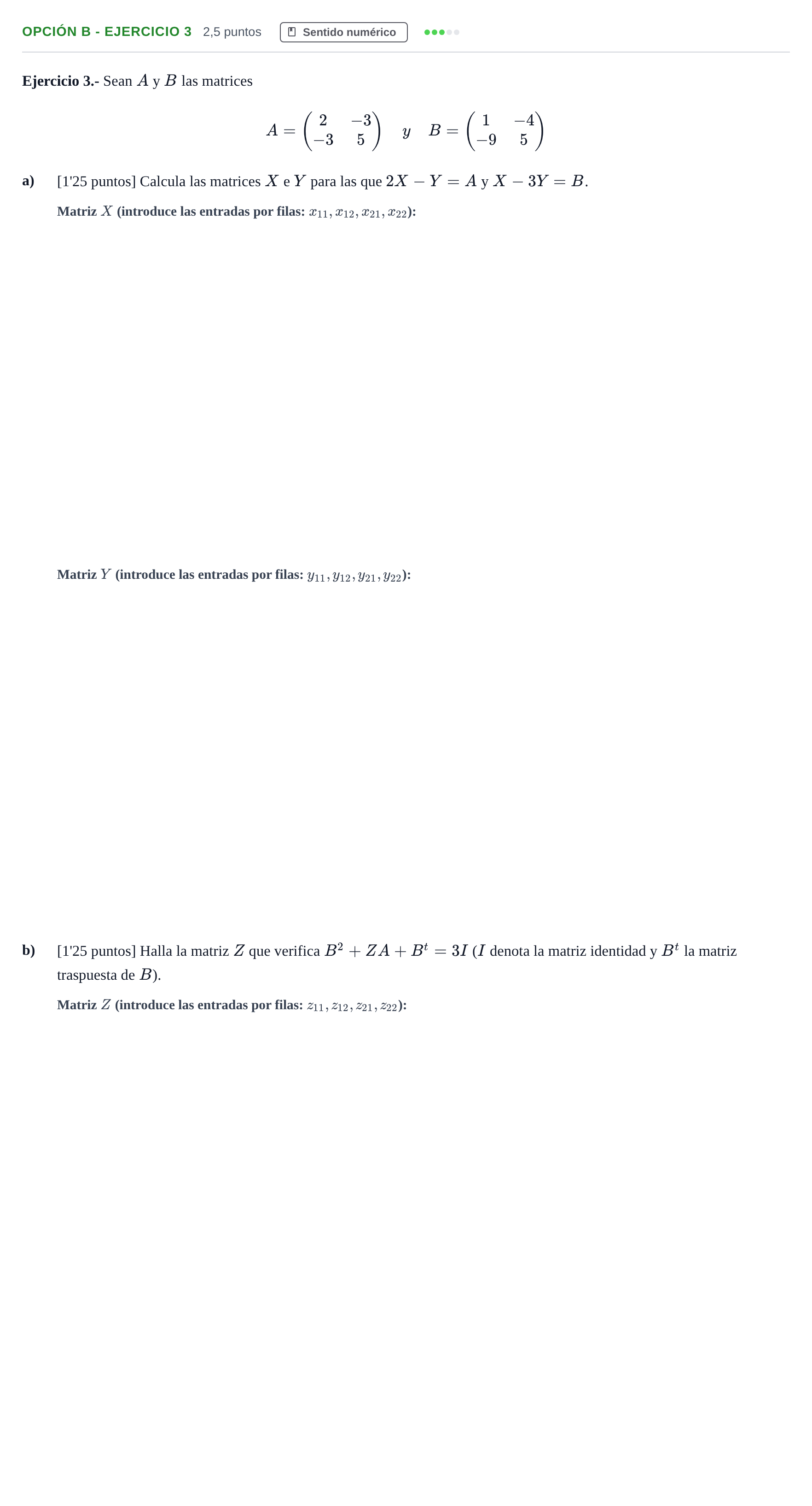 Enunciado: Opción B - Ejercicio 3 · Matemáticas II PAU Andalucía Extraordinaria Reserva A 2 2013