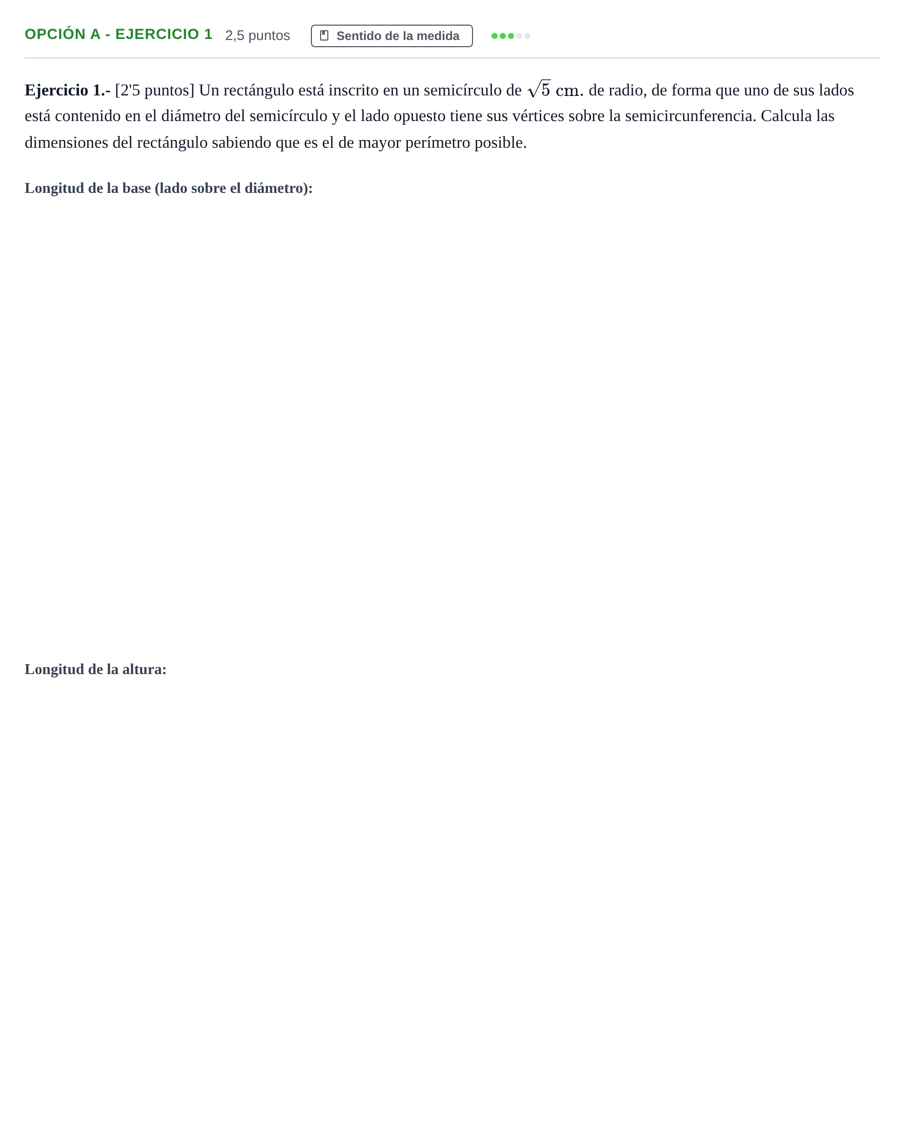 Enunciado: Opción A - Ejercicio 1 · Matemáticas II PAU Andalucía Extraordinaria Reserva B 2 2013