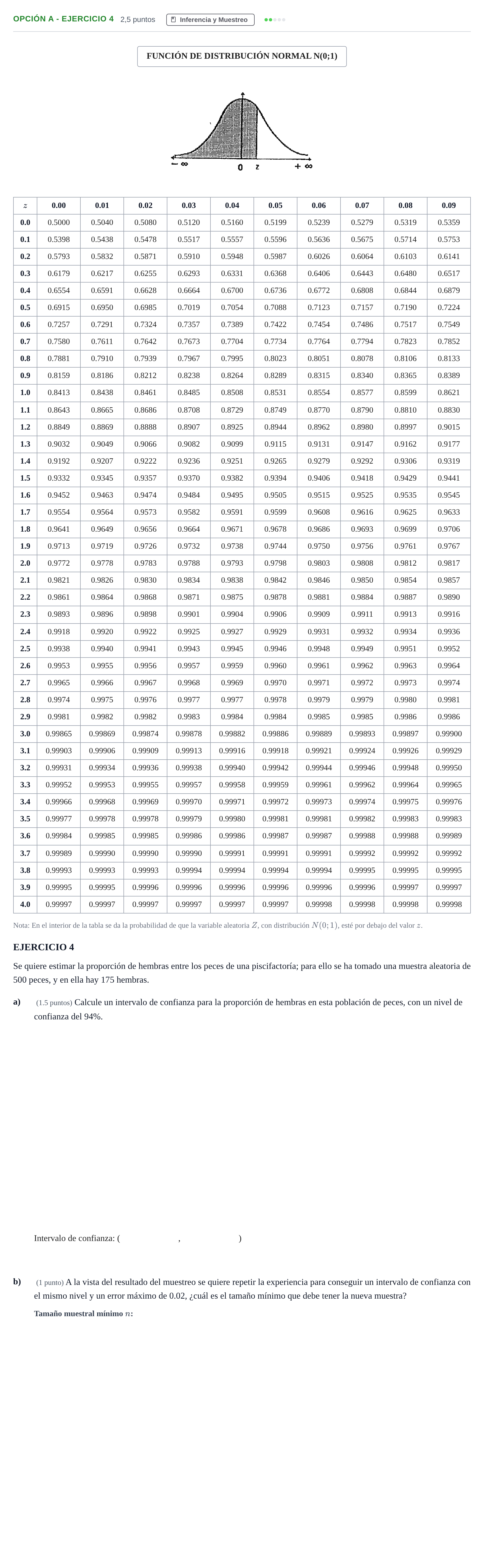 Enunciado: Opción A - Ejercicio 4 · Matemáticas aplicadas a las Ciencias Sociales II PAU Andalucía Ordinaria Titular 2013