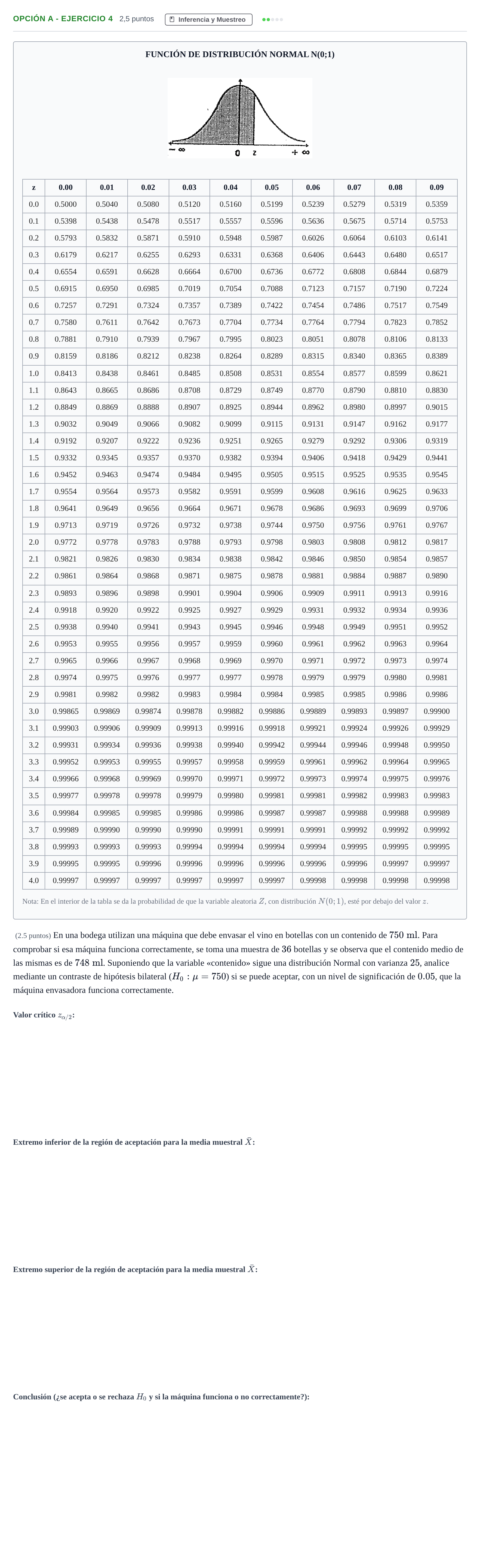 Enunciado: Opción A - Ejercicio 4 · Matemáticas aplicadas a las Ciencias Sociales II PAU Andalucía Extraordinaria Titular 2013