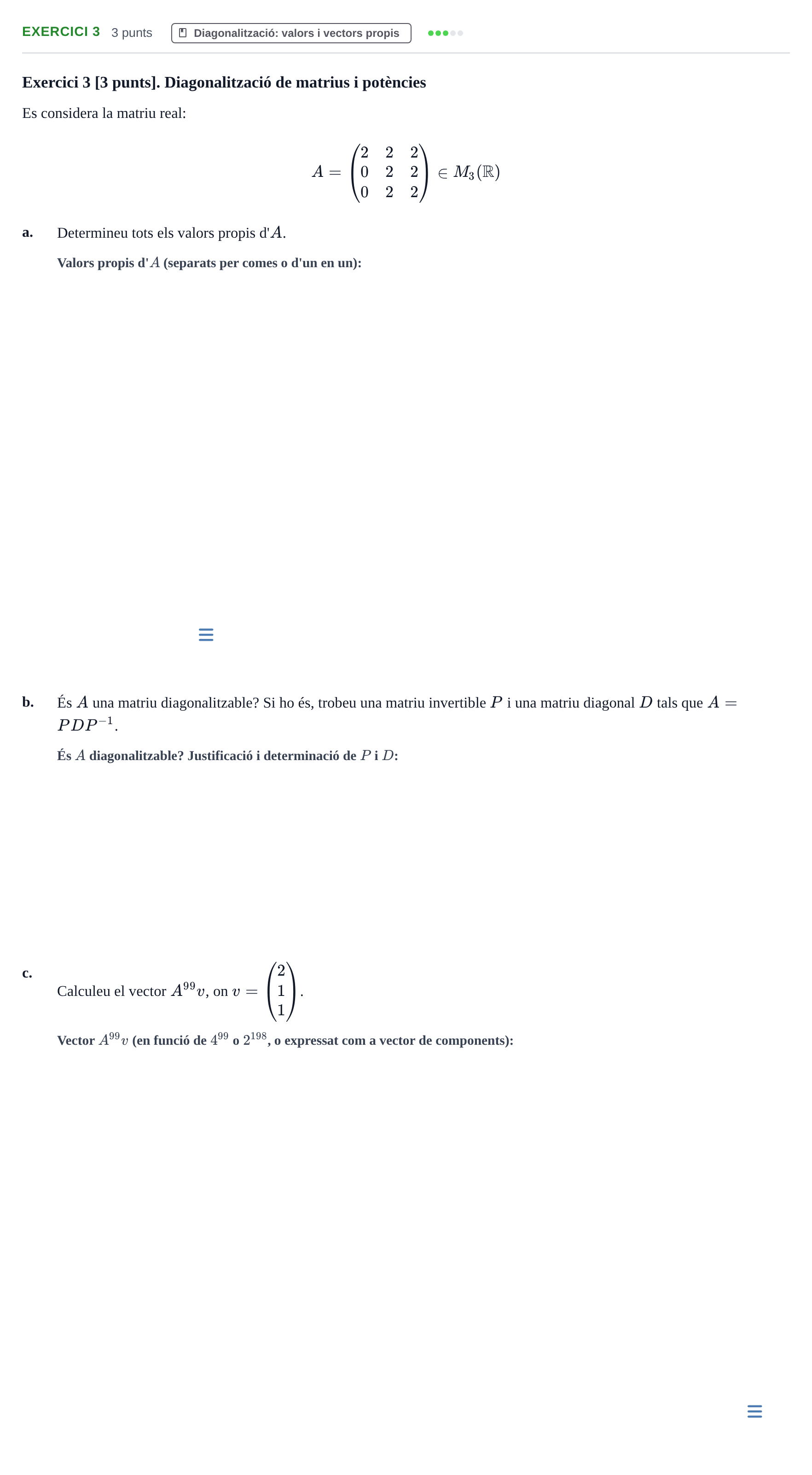Enunciado: Exercici 3 · Álgebra UAB 2021
