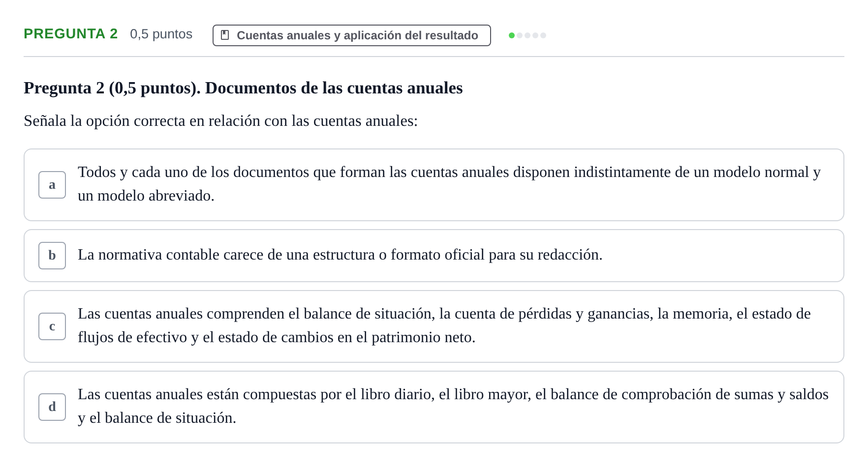 Enunciado: Pregunta 2 · Introducción a la Contabilidad UAB 2021