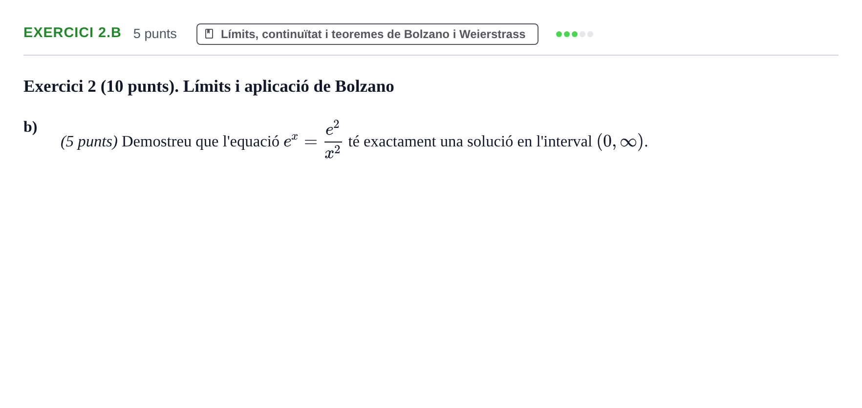 Enunciado: Exercici 2.b · Càlcul UAB 2021