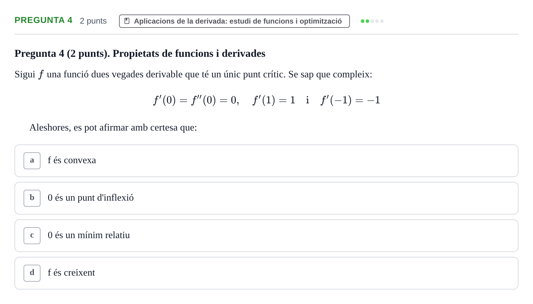 Enunciado: Pregunta 4 · Càlcul UAB 2021