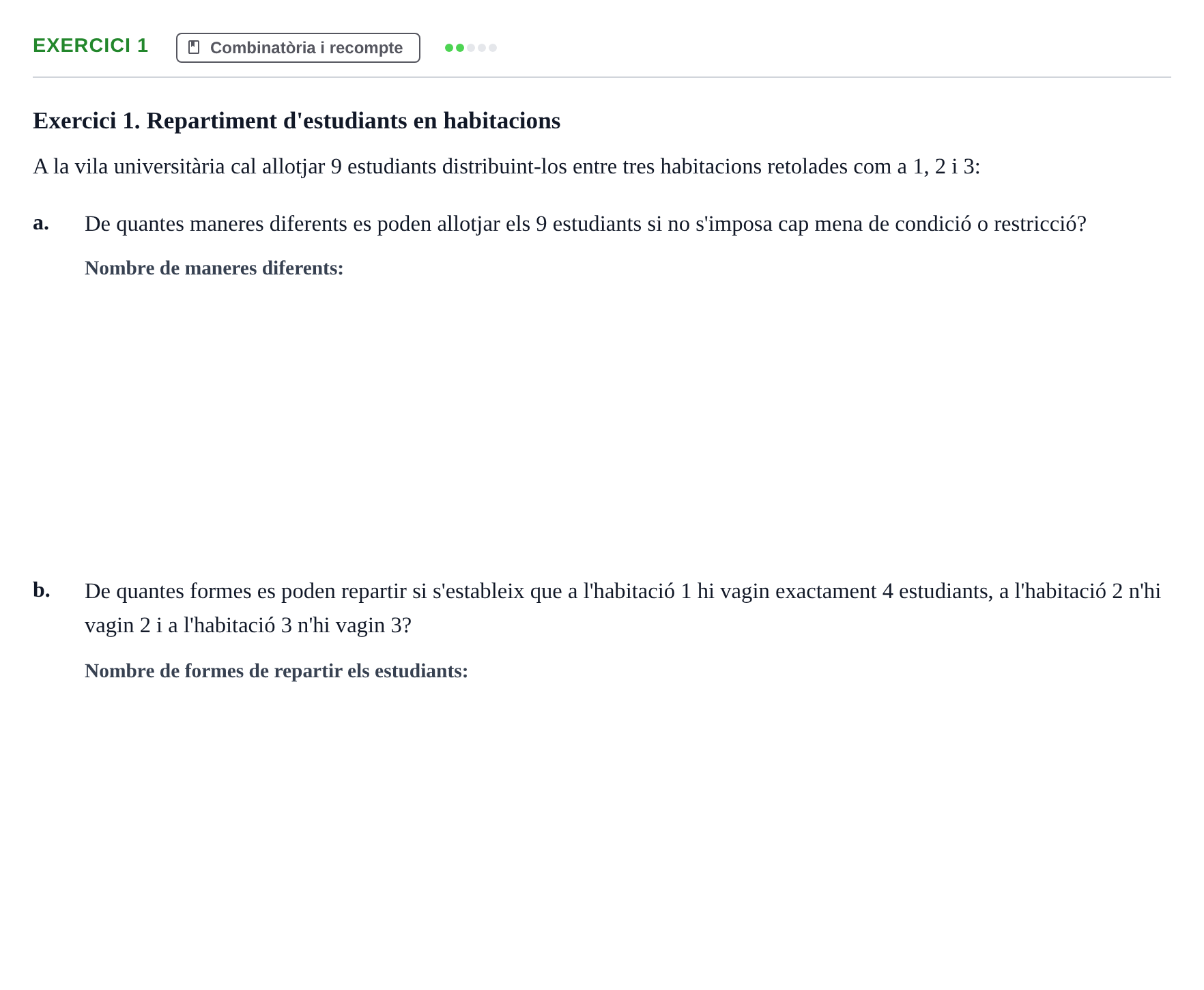 Enunciado: Exercici 1 · Matemática Discreta UAB 2023