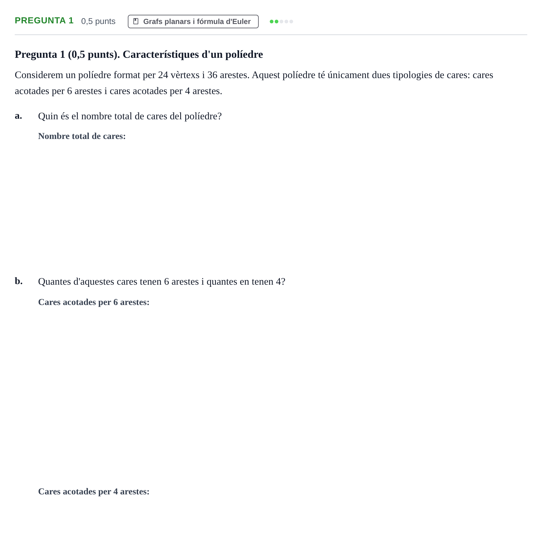 Enunciado: Pregunta 1 · Matemática Discreta UAB 2023