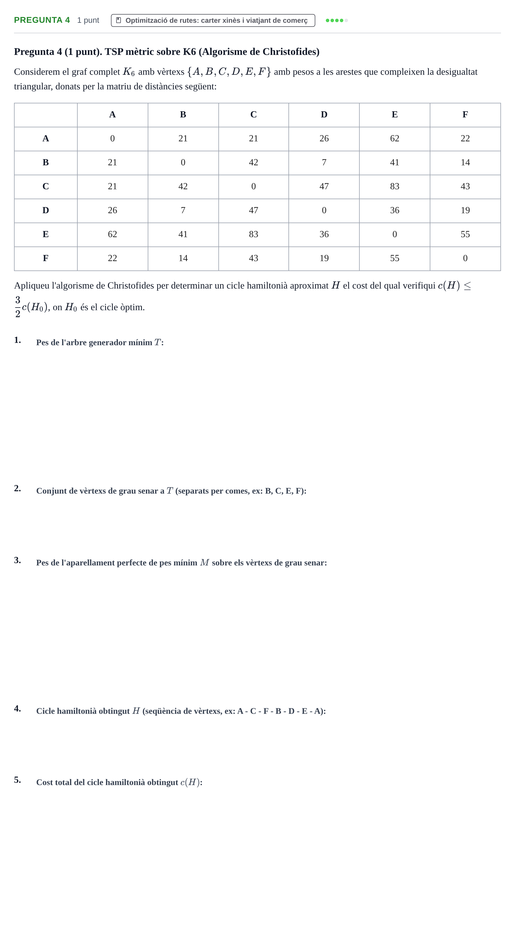 Enunciado: Pregunta 4 · Matemática Discreta UAB 2023