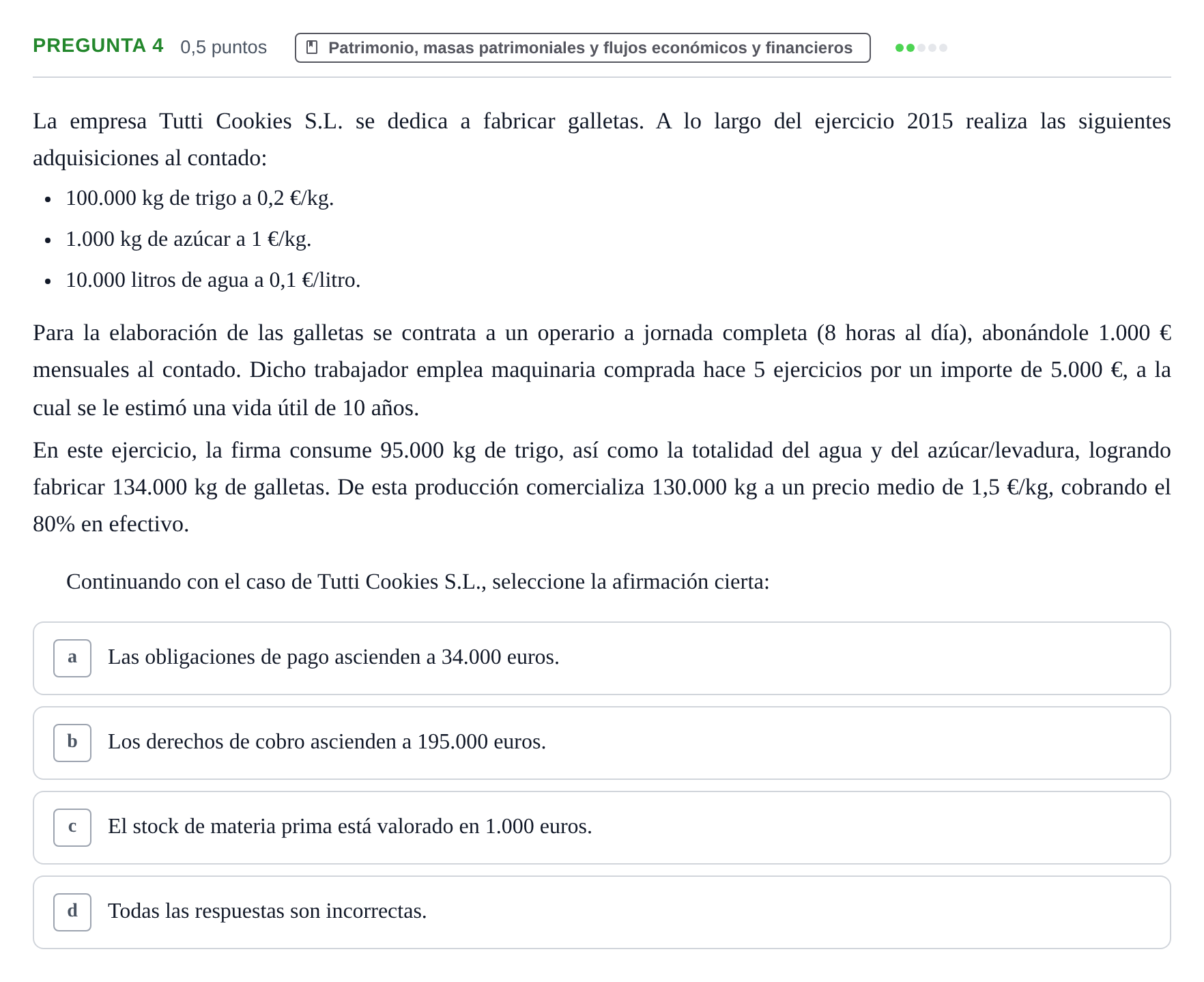 Enunciado: Pregunta 4 · Introducción a la Contabilidad UAB 2017