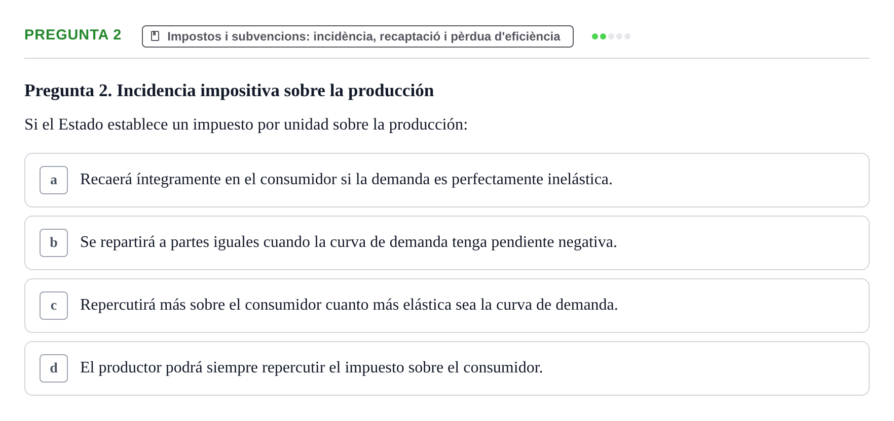 Enunciado: Pregunta 2 · Microeconomía UB 2021