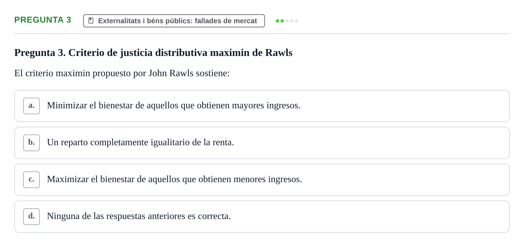 Enunciado: Pregunta 3 · Microeconomía UB 2021