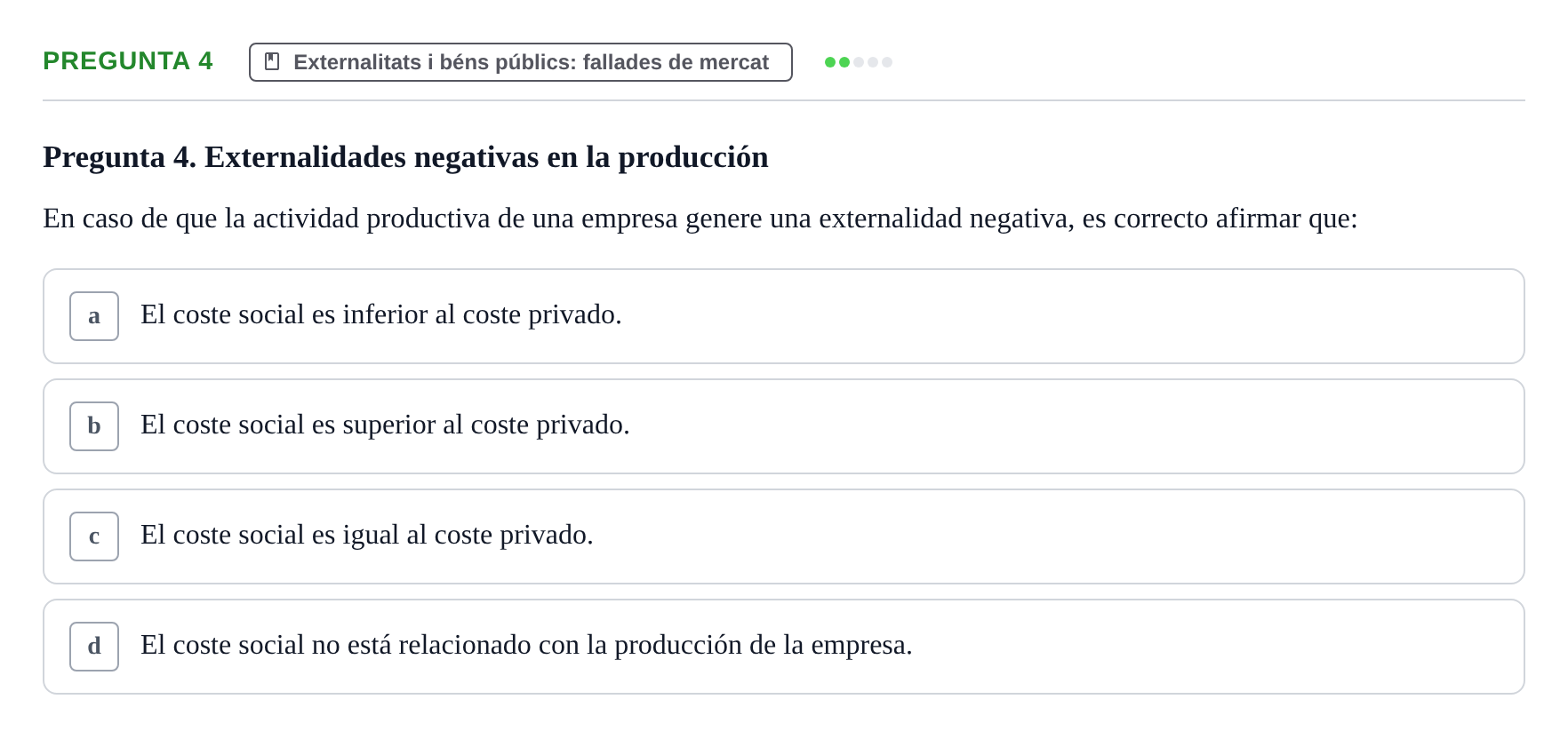 Enunciado: Pregunta 4 · Microeconomía UB 2021