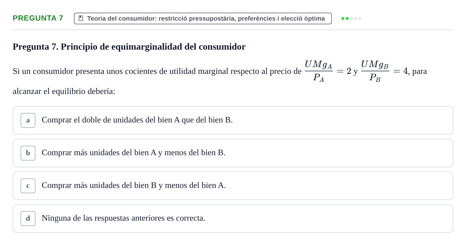 Enunciado: Pregunta 7 · Microeconomía UB 2021