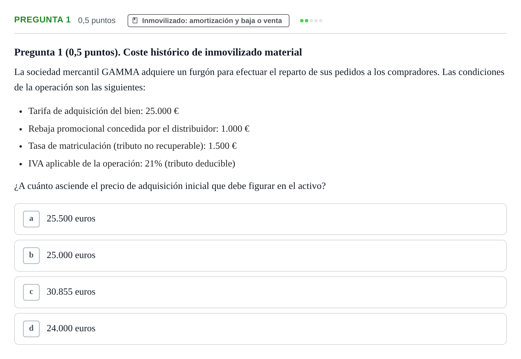 Enunciado: Pregunta 1 · Introducción a la Contabilidad UAB 2016