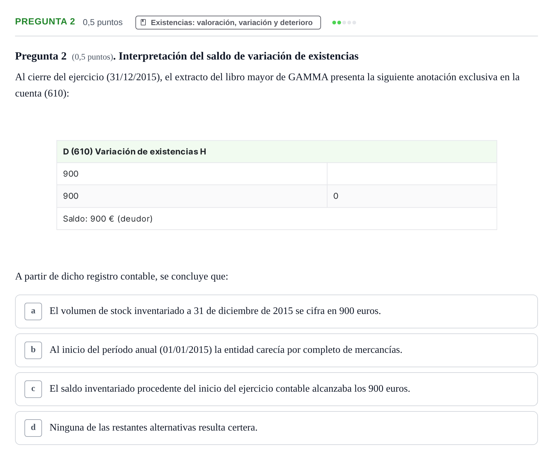 Enunciado: Pregunta 2 · Introducción a la Contabilidad UAB 2016