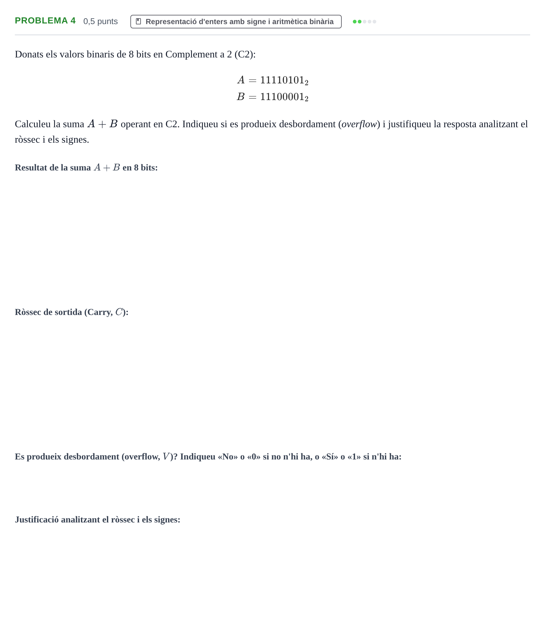 Enunciado: Problema 4 · Fonaments d'Informàtica UAB 2021