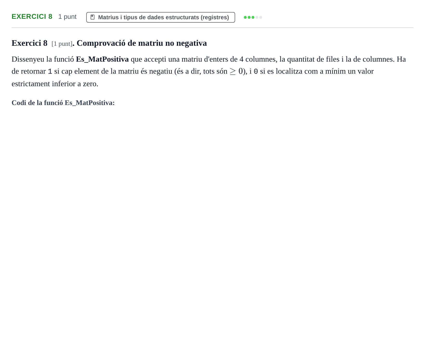 Enunciado: Exercici 8 · Fonaments d'Informàtica UAB 2020