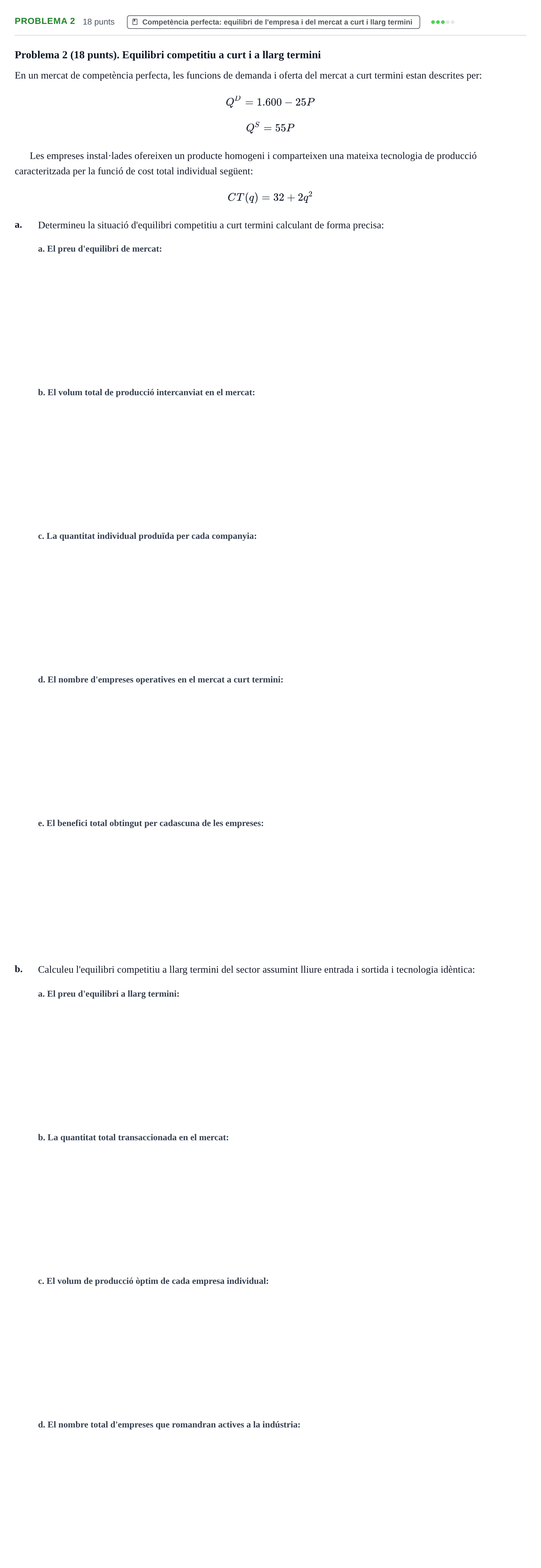 Enunciado: Problema 2 · Microeconomía UB 2023