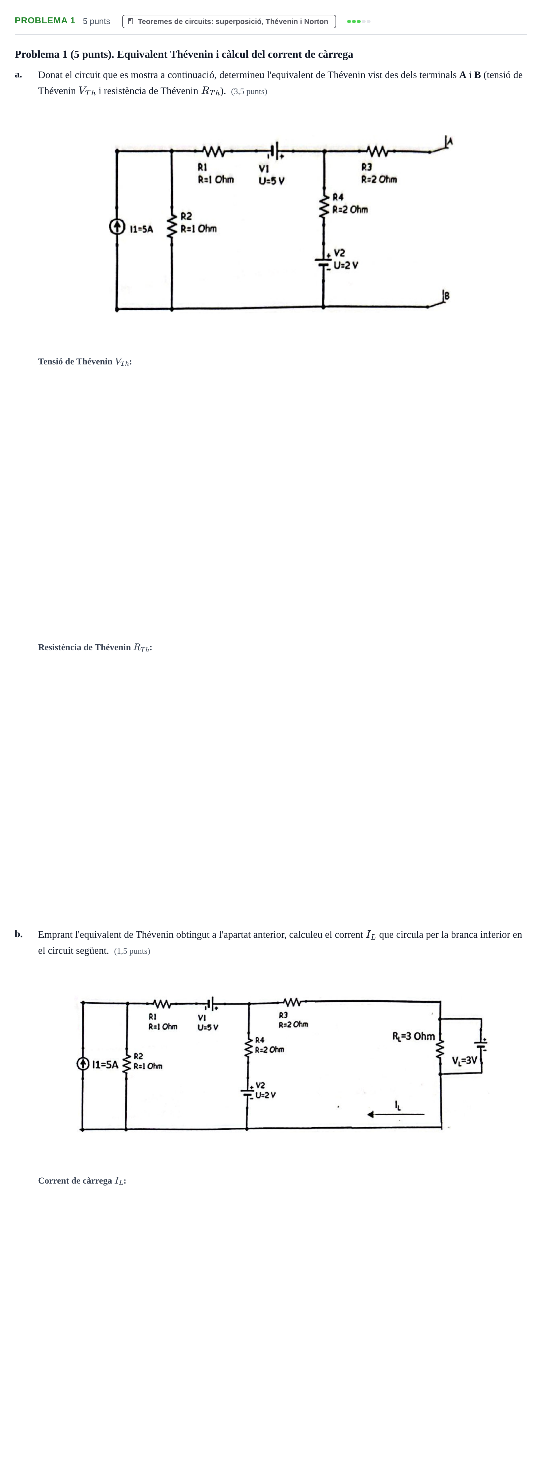 Enunciado: Problema 1 · Electricitat i Electrònica UAB 2022