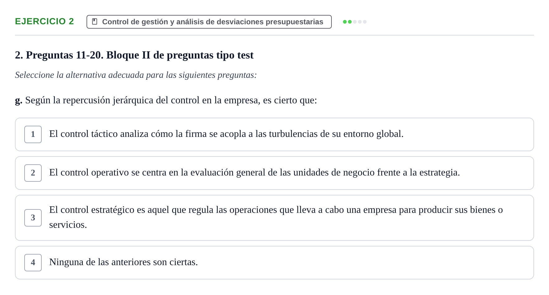 Enunciado: Ejercicio 2 - Control de gestión y análisis de desviaciones… · Administració de l'Empresa UB Juny 2022