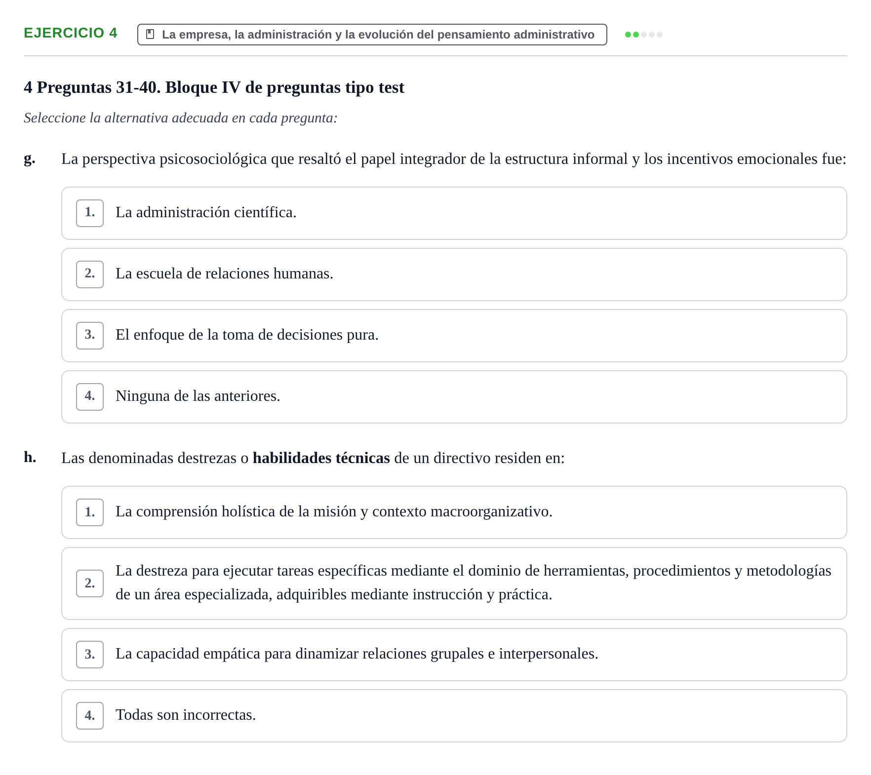 Enunciado: Ejercicio 4 - La empresa, la administración y la evolución… · Administració de l'Empresa UB Juny 2022