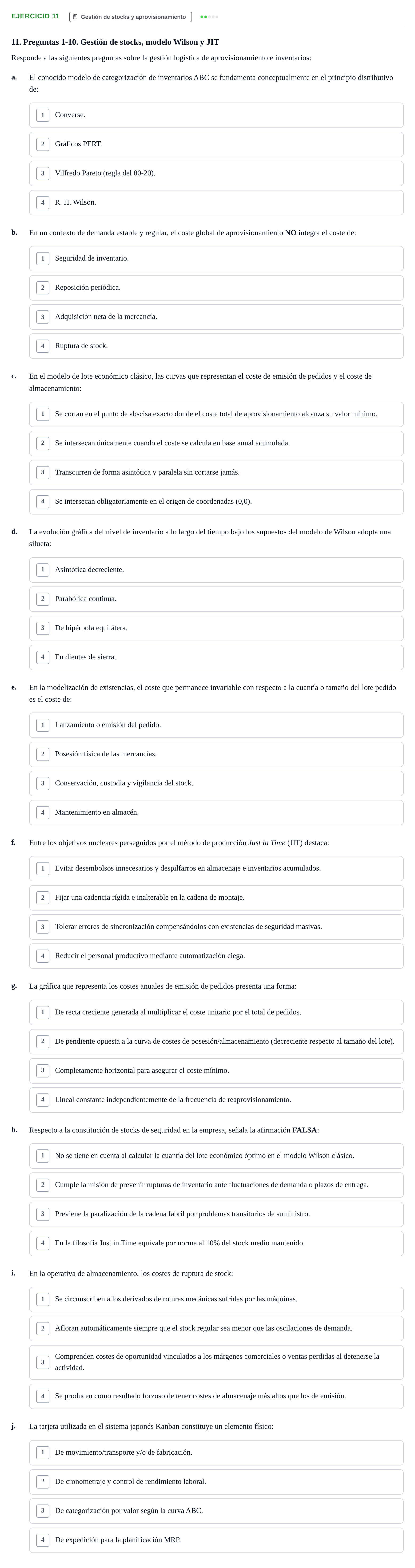 Enunciado: Problema 11 · Administració de l'Empresa UB Examen final. Administració de l'Empresa