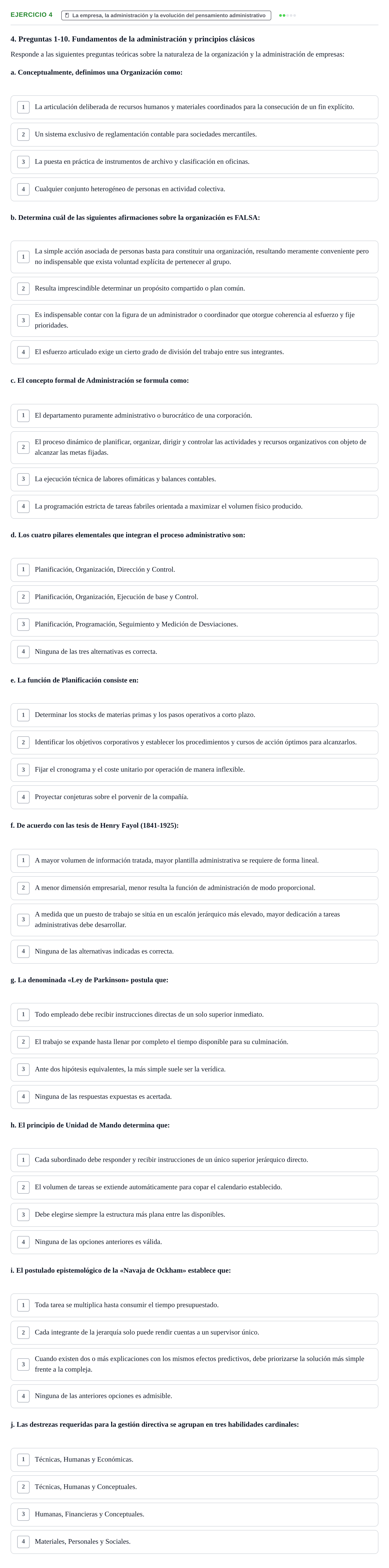 Enunciado: Problema 4 · Administració de l'Empresa UB Examen final. Administració de l'Empresa